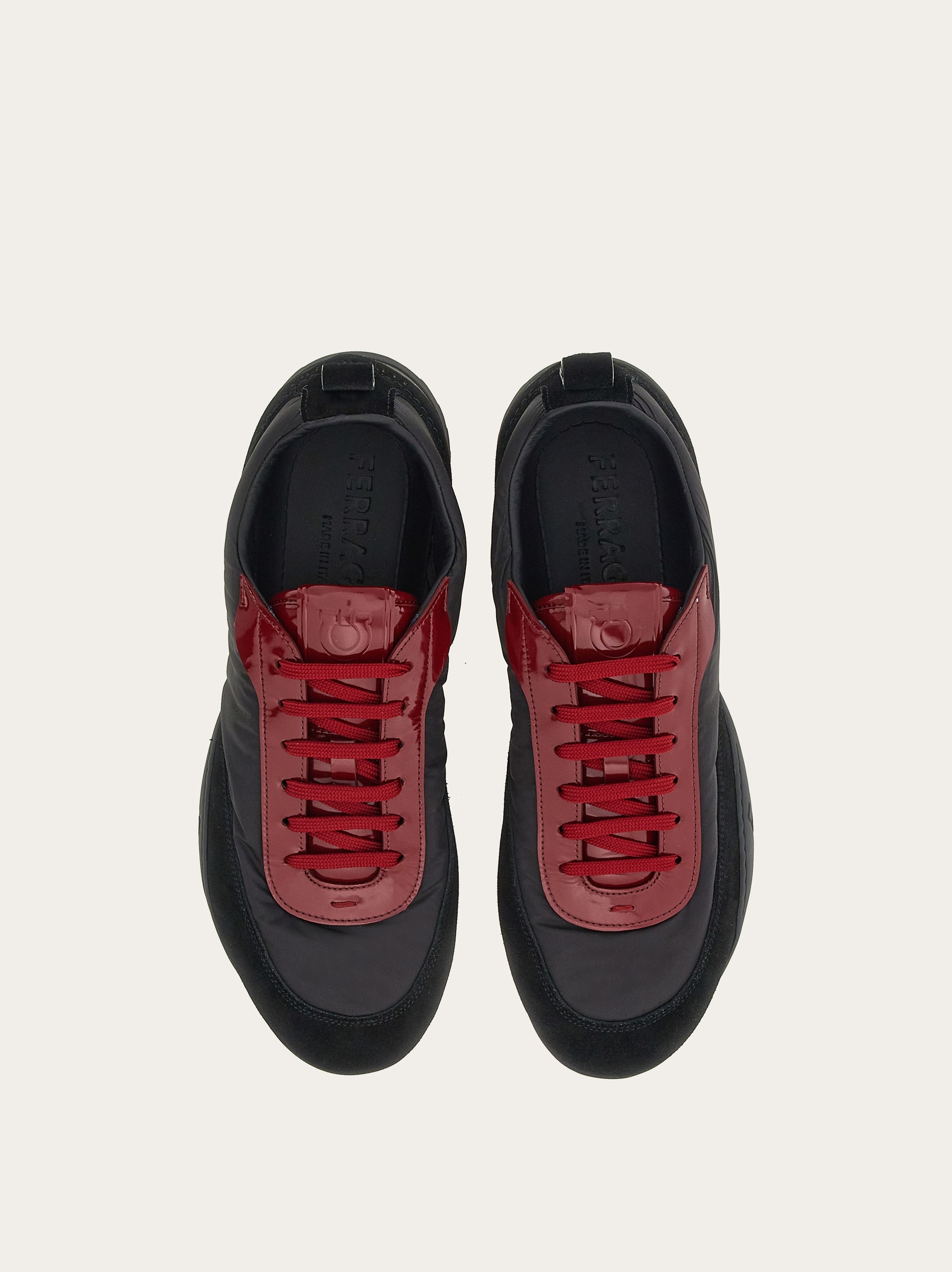 Sneaker with patent leather trim - 2