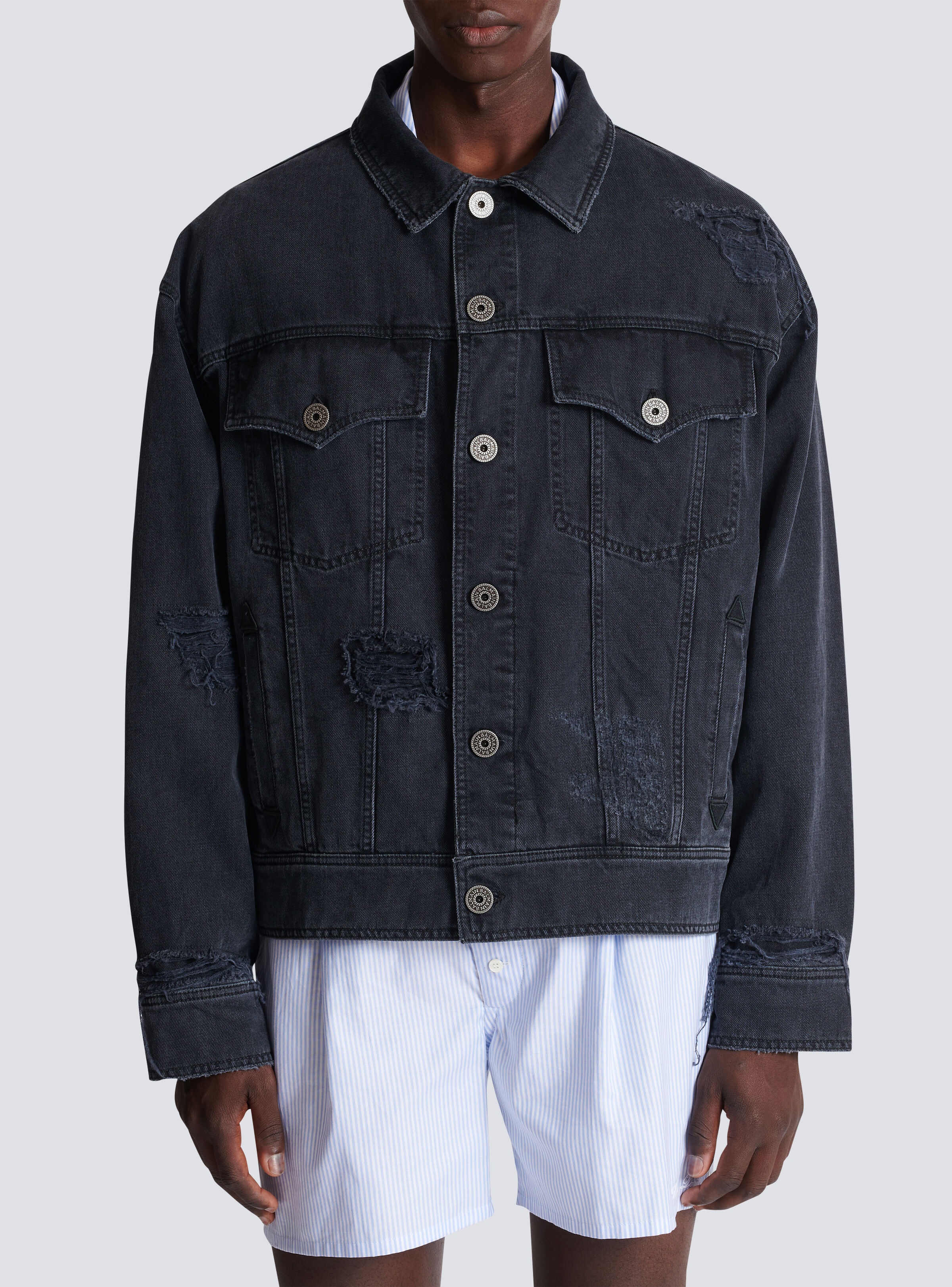 Worn-effect denim jacket - 5