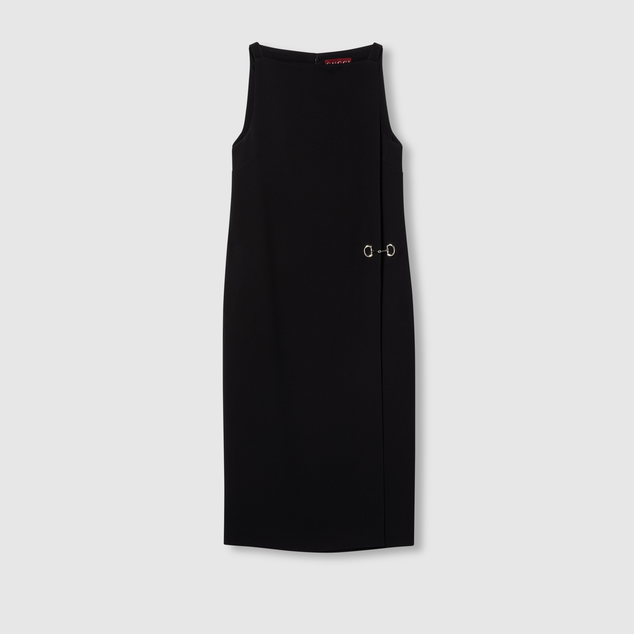 Heavy viscose sable Horsebit dress - 1