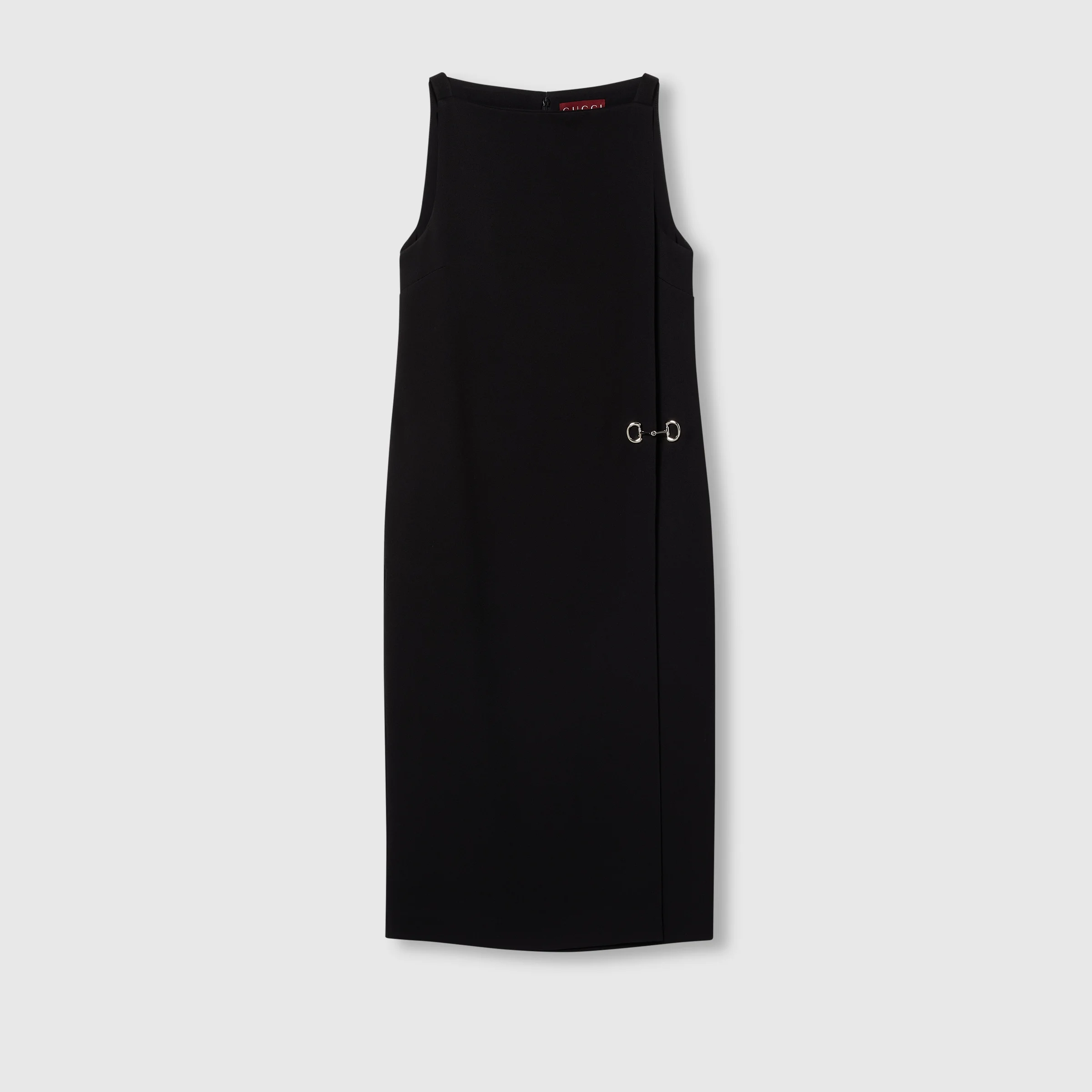 Heavy viscose sable Horsebit dress - 1