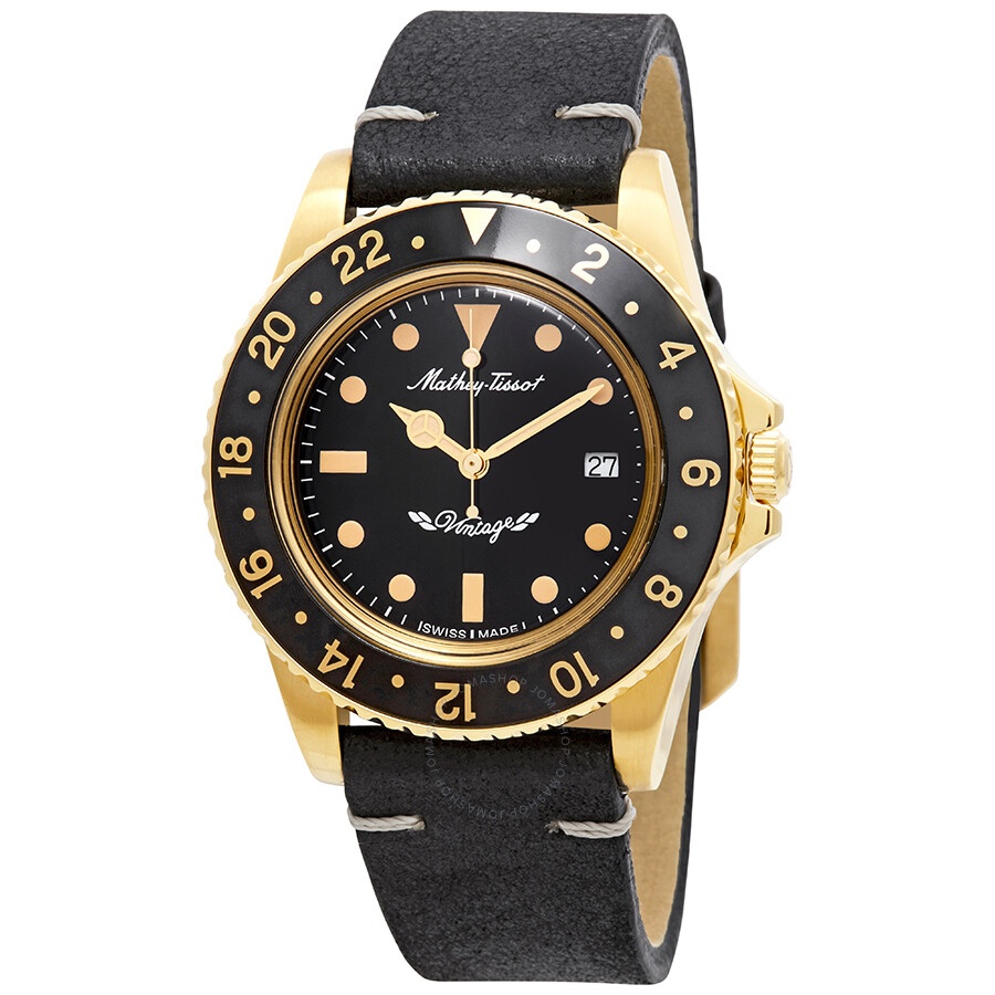 Mathey-Tissot - Open Box - Mathey-Tissot Mathey Vintage Quartz Black Dial Men's Watch H900PLN - 1