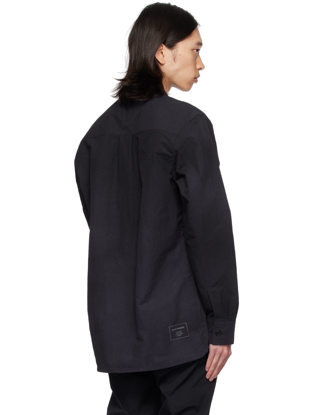 Navy Ulrik Wave Dye Shirt - 3