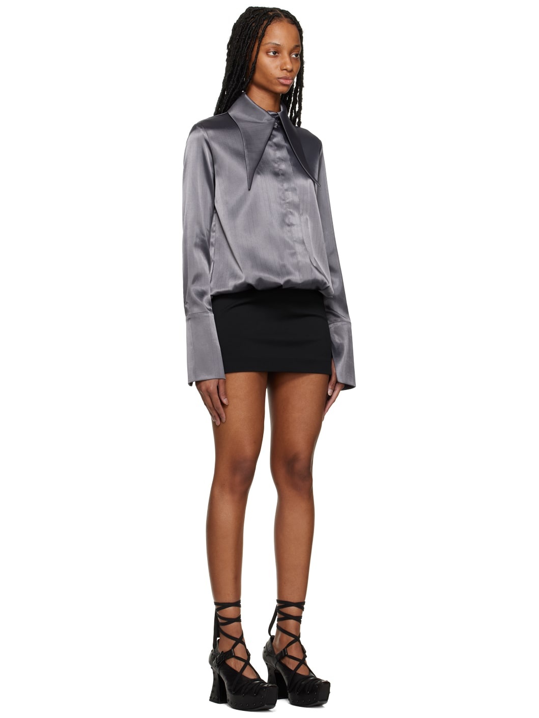 SSENSE Work Capsule – Gray Dara Minidress - 2