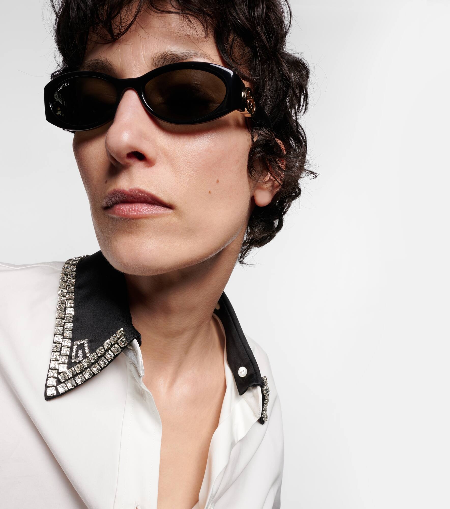 Interlocking G oval sunglasses - 6
