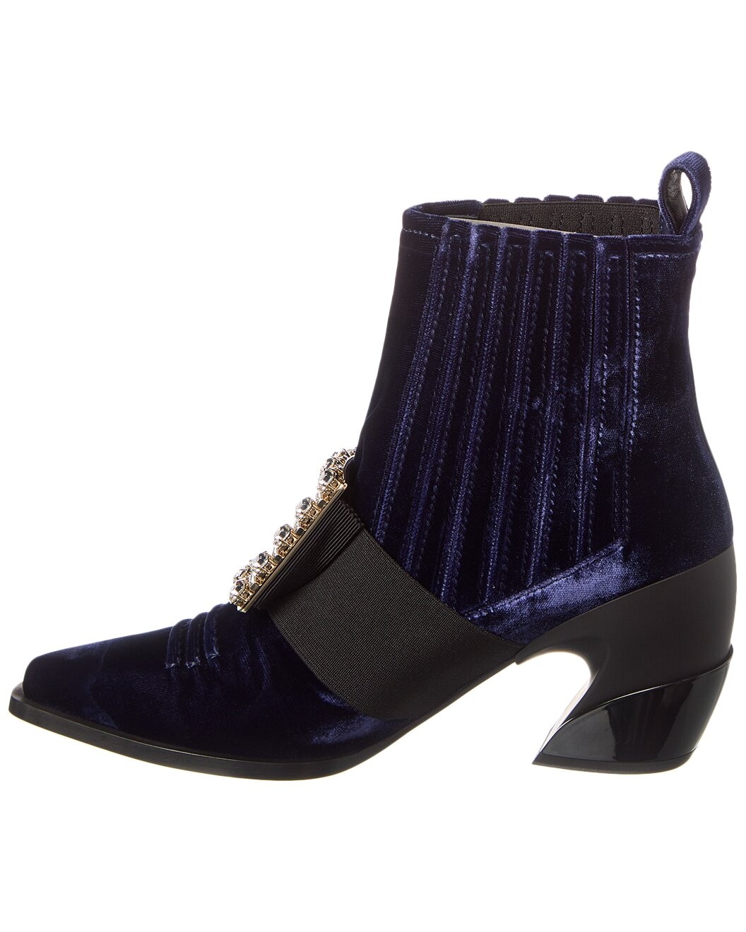 Roger Vivier Tex Strass Velvet Boot - 2