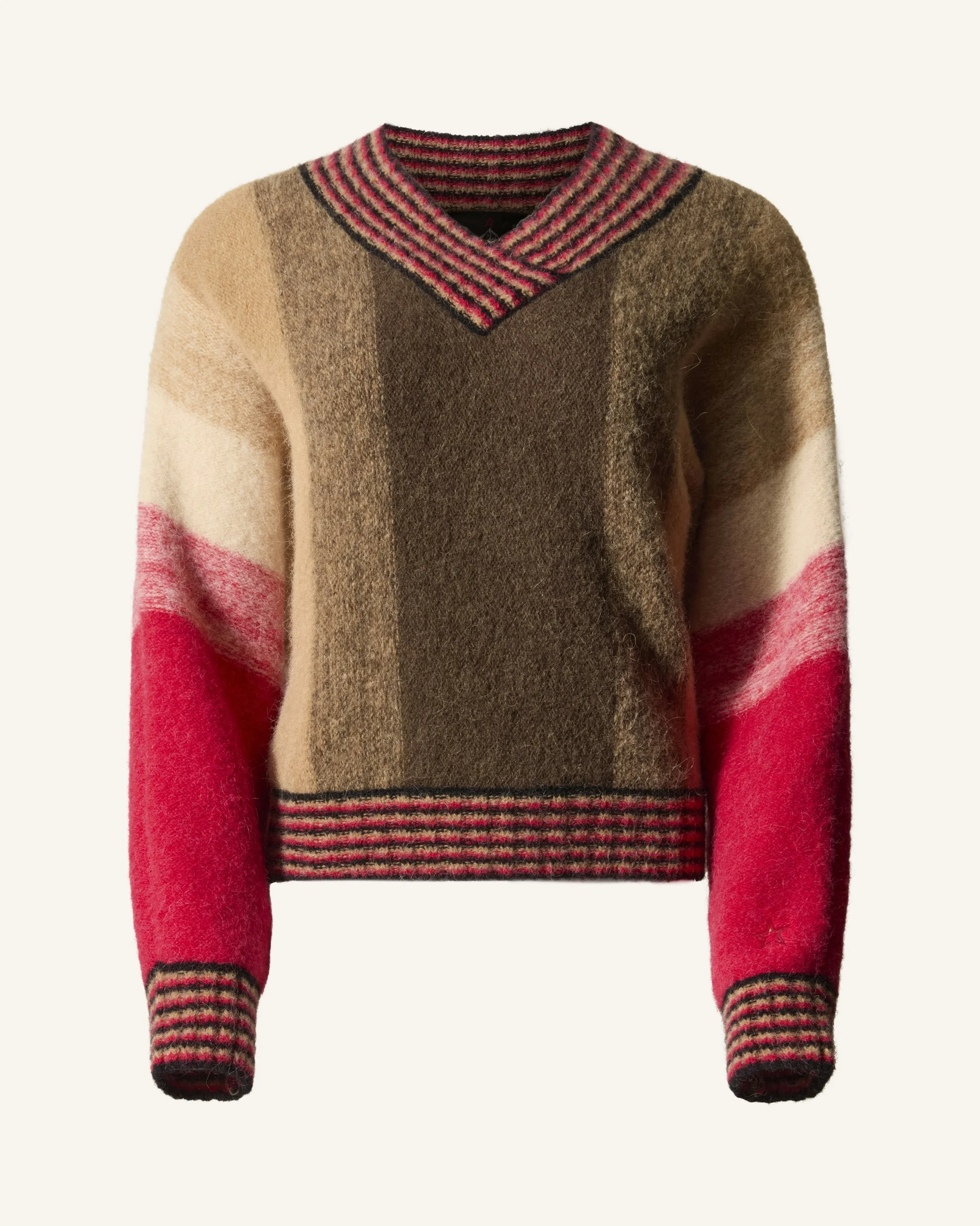 Alpaca & Wool V-Neck Sweater - 1