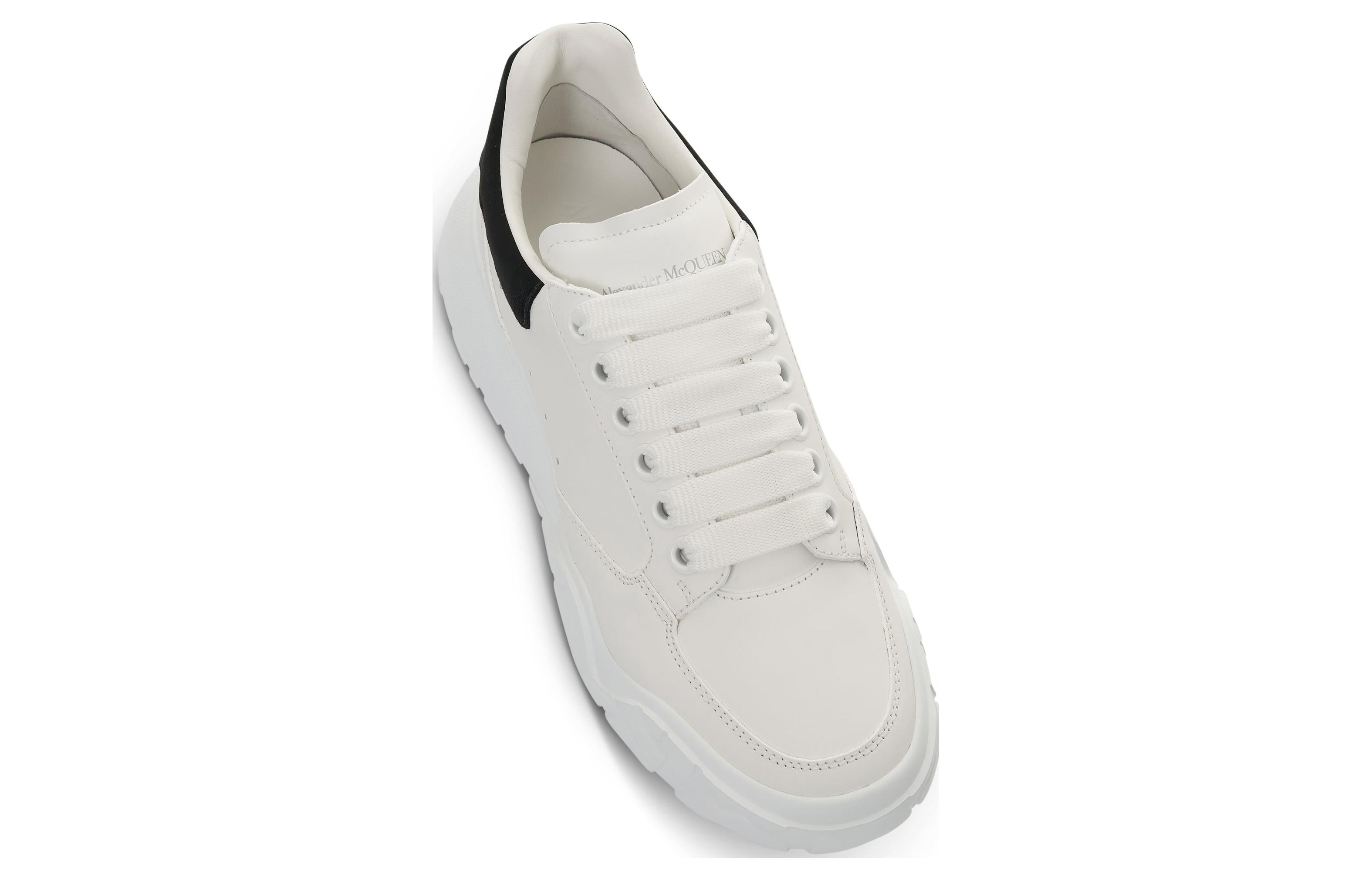 (WMNS) Alexander McQueen Oversized Court Trainer 'White Black' 633915WIA9A9061 - 4