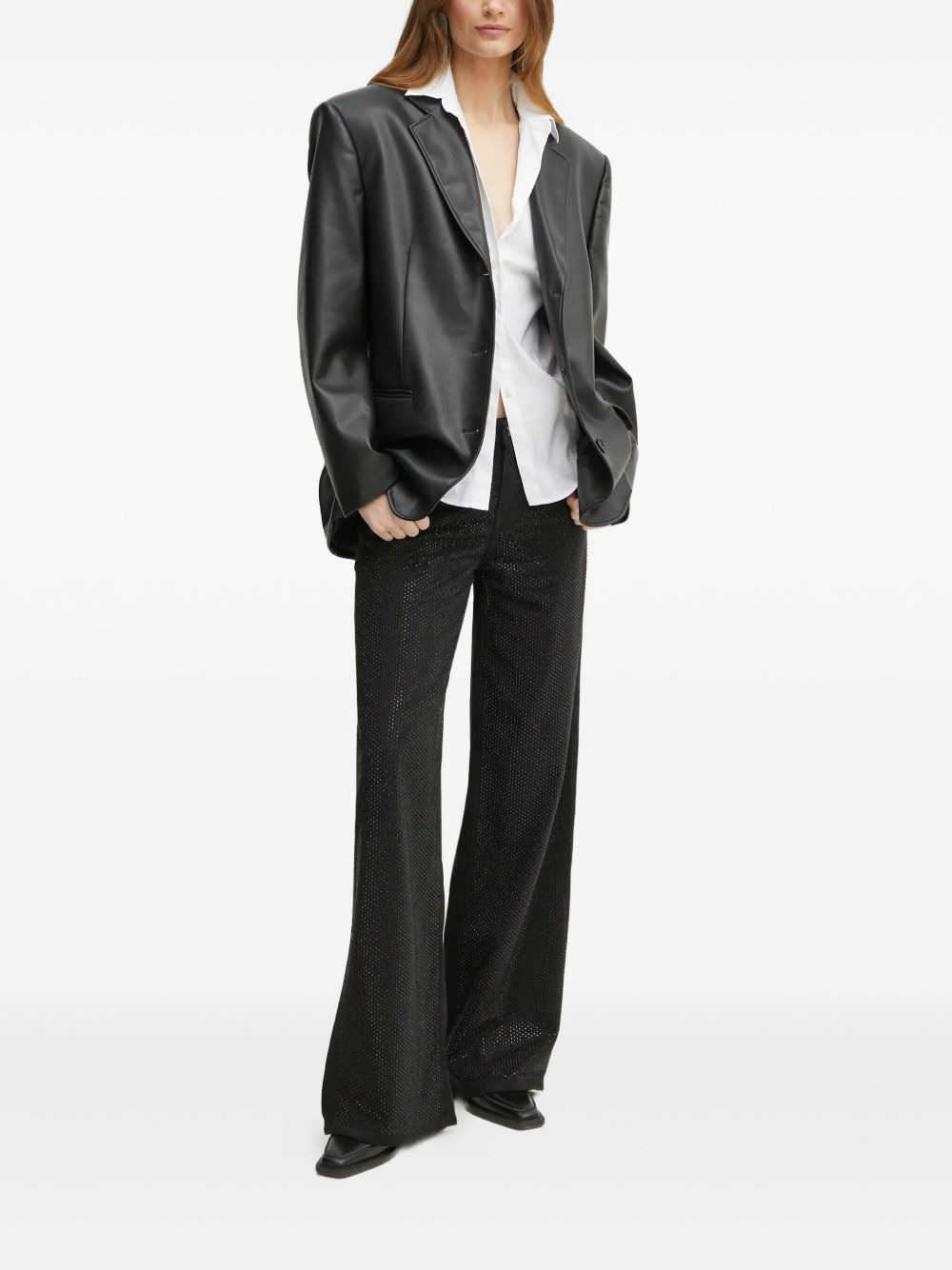 rhinestone-embellished trousers - 2
