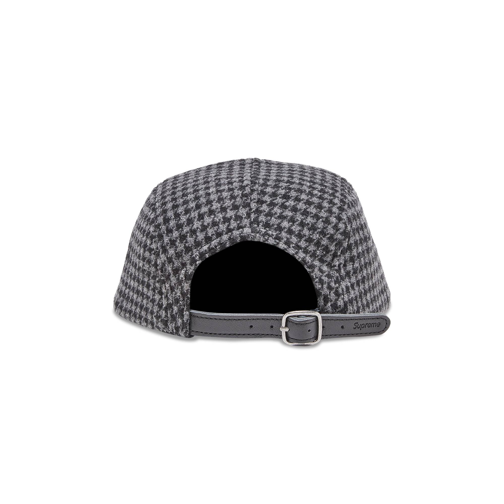Supreme Supreme Houndstooth Wool Camp Cap 'Black' | REVERSIBLE