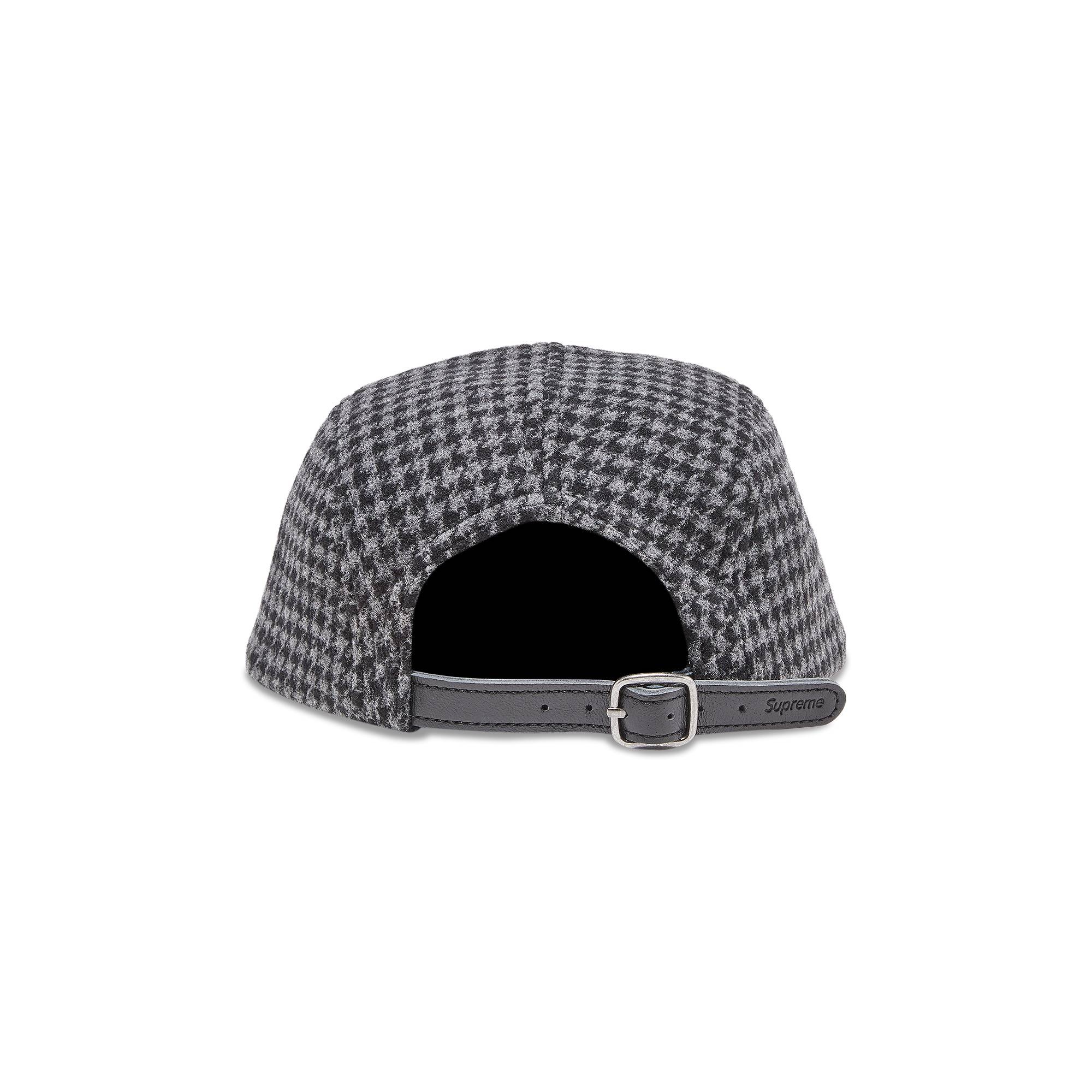 Supreme Houndstooth Wool Camp Cap 'Black'