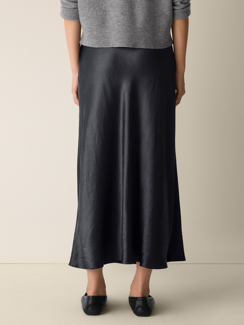 Textured Satin Slip Skirt 4