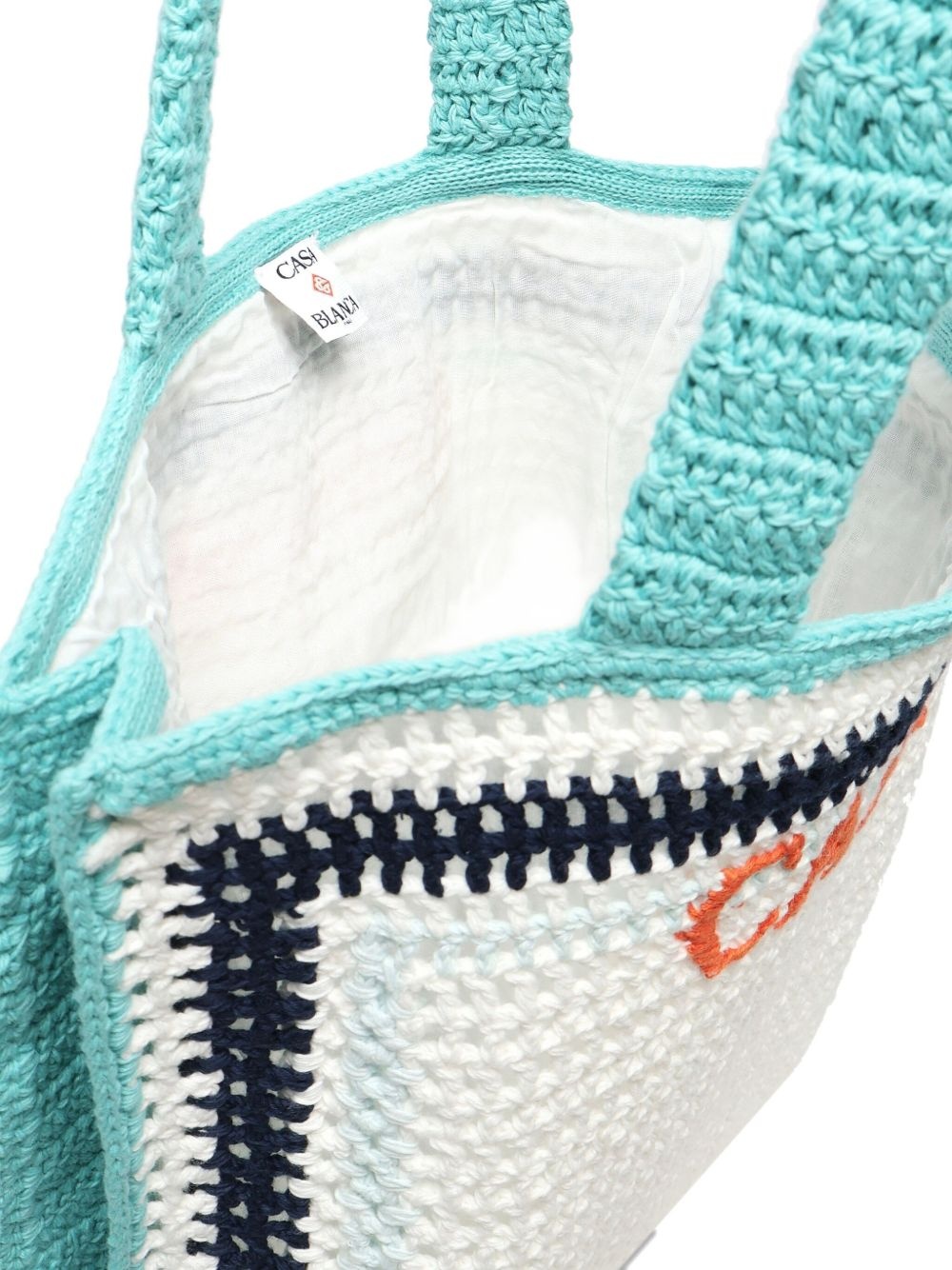 crochet-detail tote bag - 3
