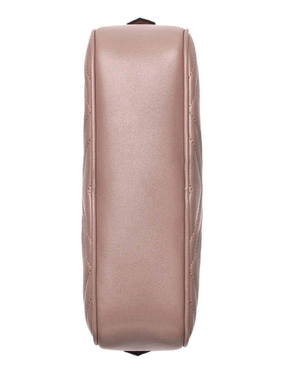 GG Marmont Small Matelassé Zipped Dusty Pink Shoulder Bag - 5
