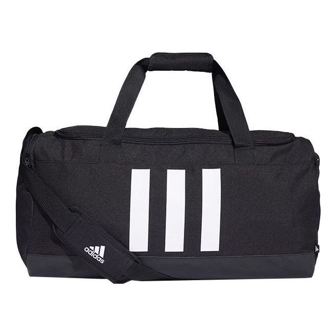adidas Essentials 3-Stripes Duffel Bag Medium 'Black White' GN2046 - 1