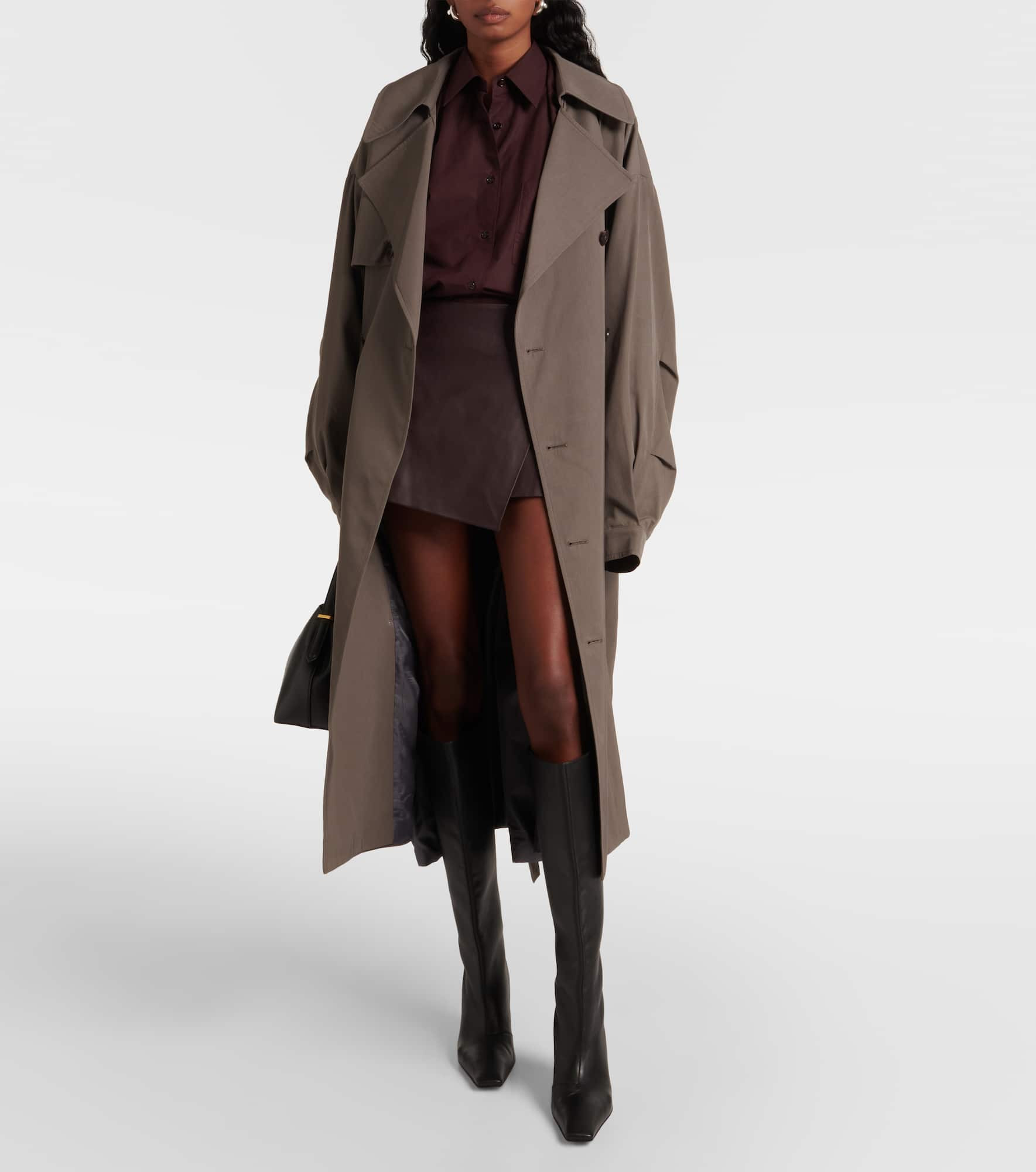 Cleo leather wrap skirt - 2
