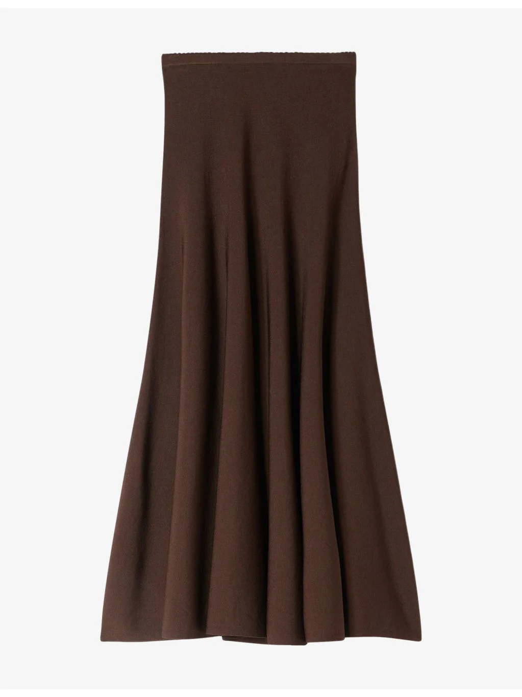 Flared Sheer-Effect Woven Maxi Skirt - 1