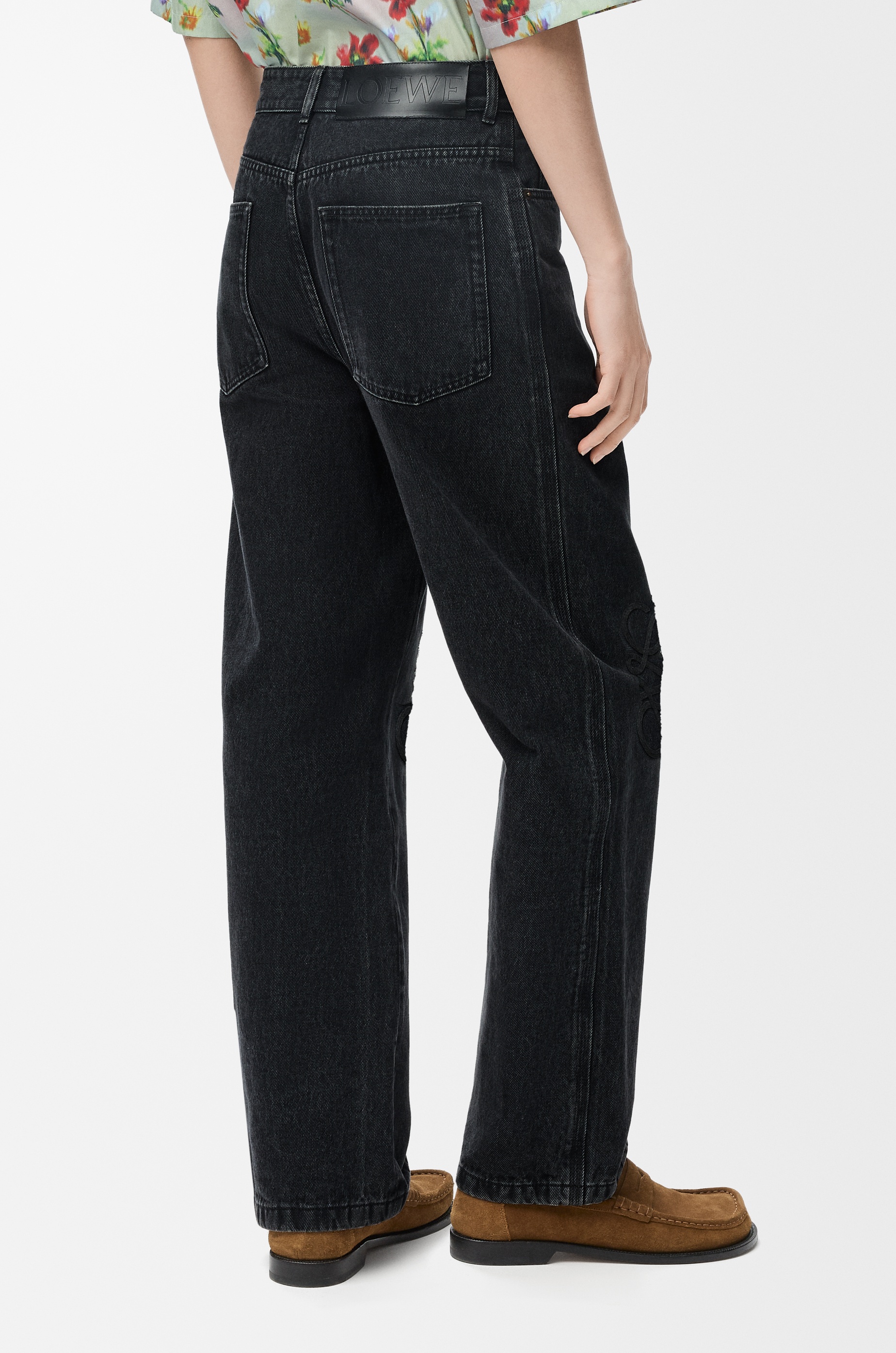 Anagram baggy jeans in denim - 4