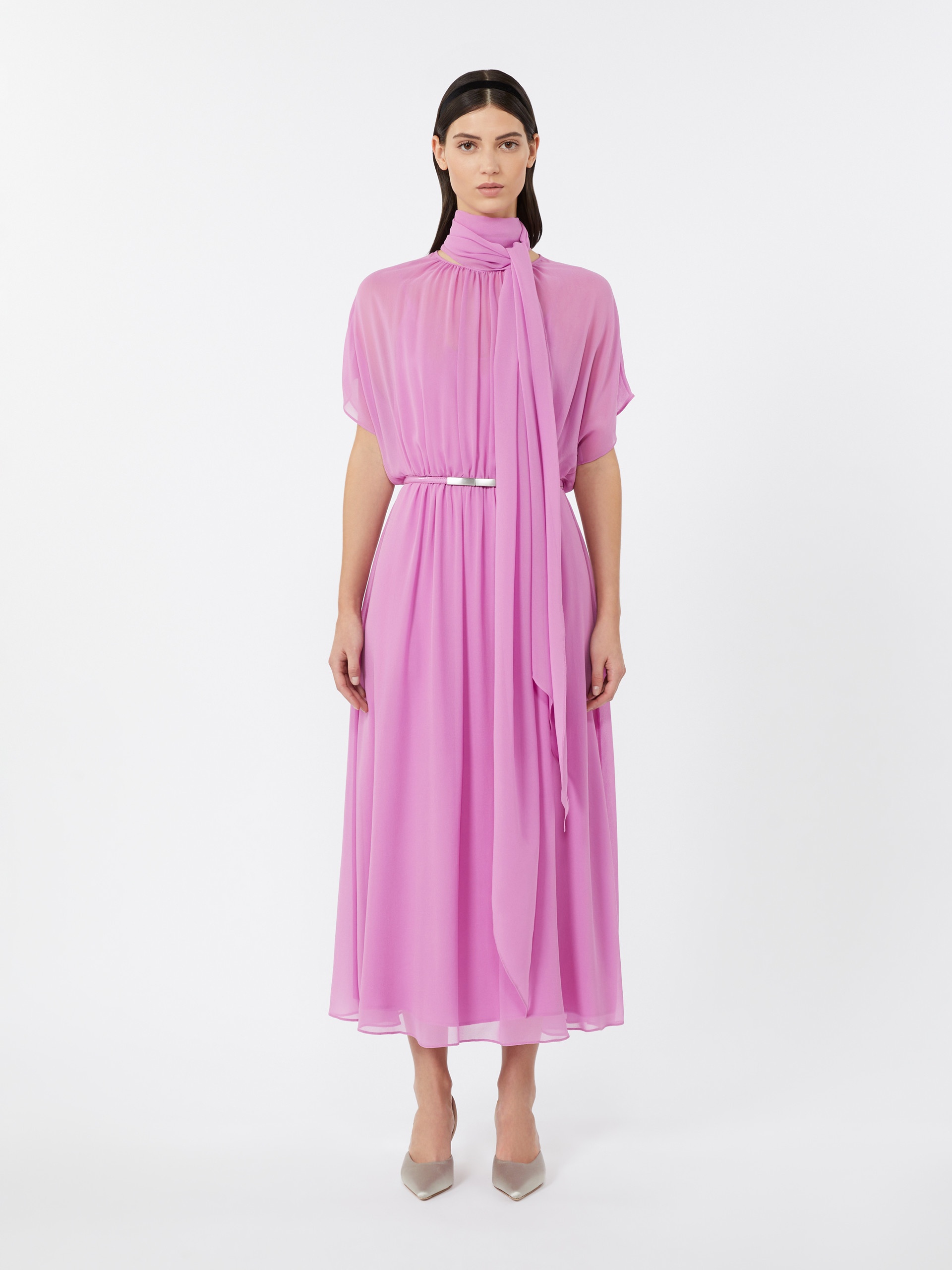 PINETA Silk georgette dress - 3