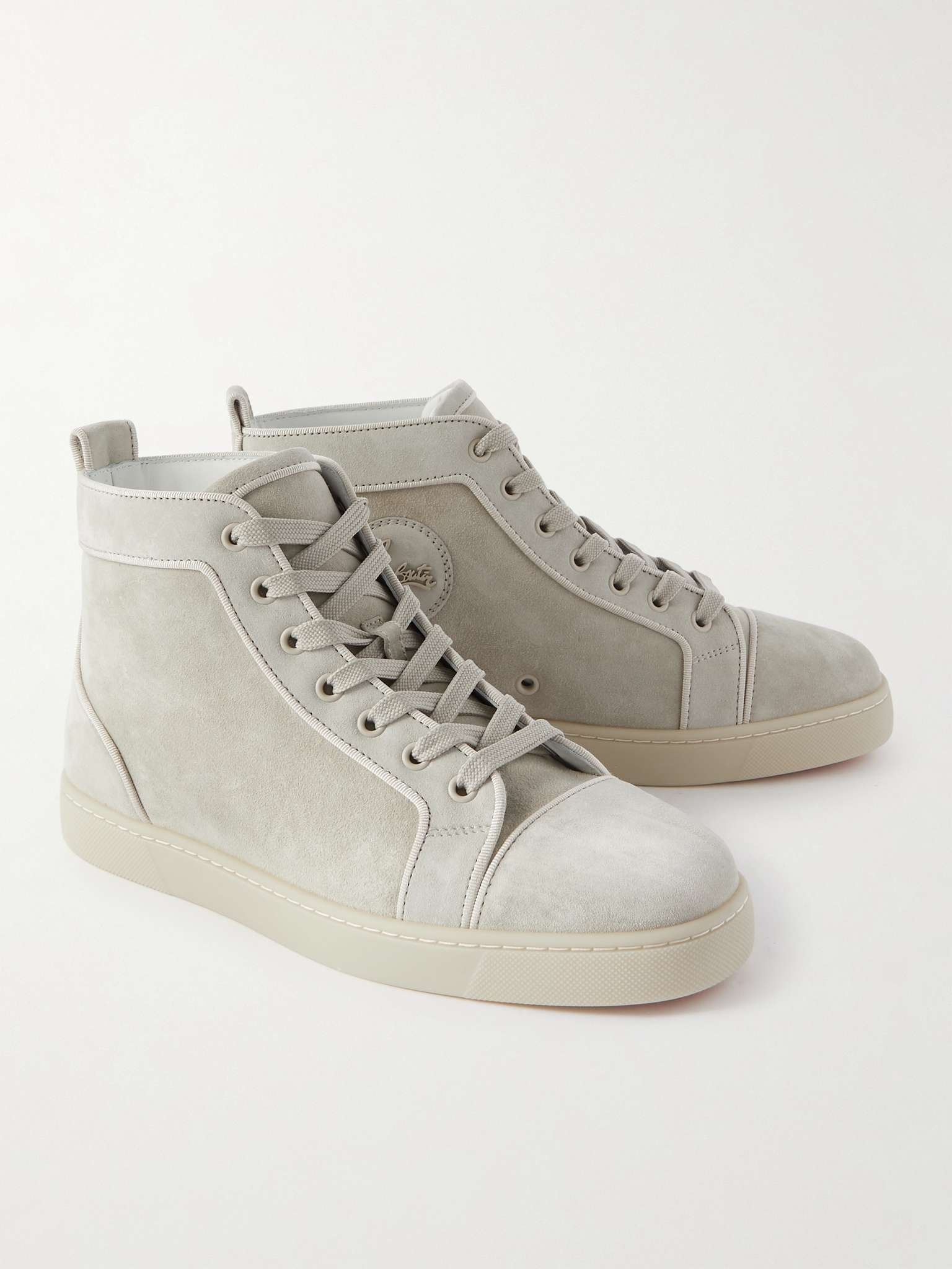 Louis Orlato Grosgrain-Trimmed Suede High-Top Sneakers - 4