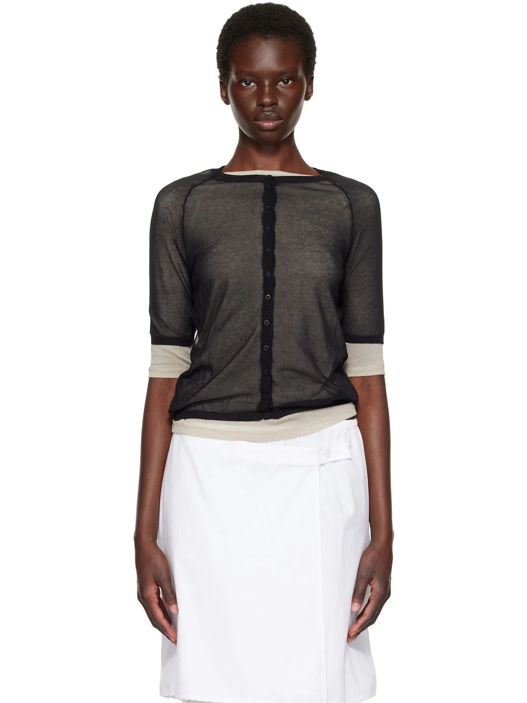 Black Patinela Cardigan - 1