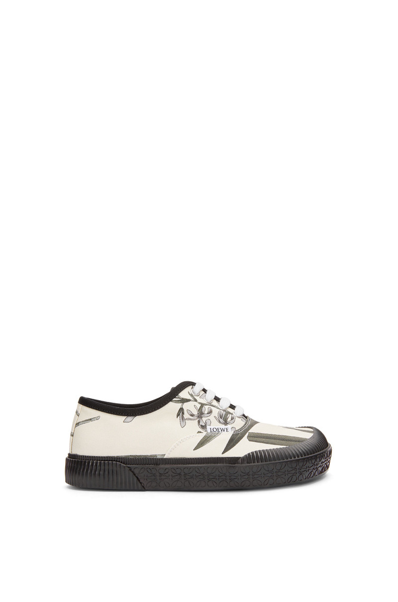 Terra Vulca lace-up sneaker in printed canvas 1