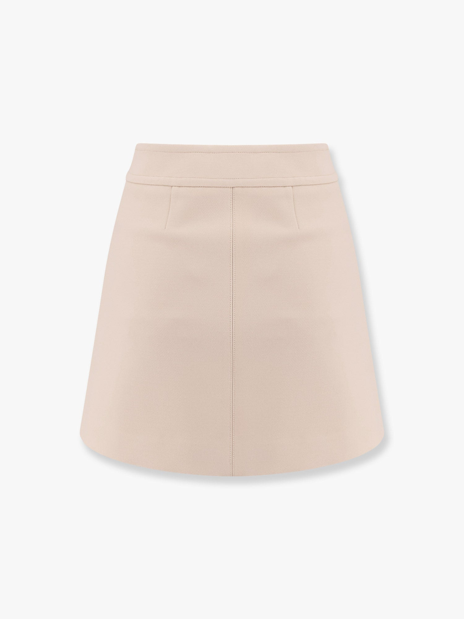 Celine Women Trapeze Mini Wool And Silk Skirt - 2