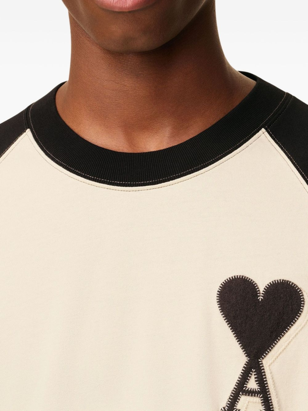 raglan-sleeve Ami de Coeur-motif T-shirt - 6