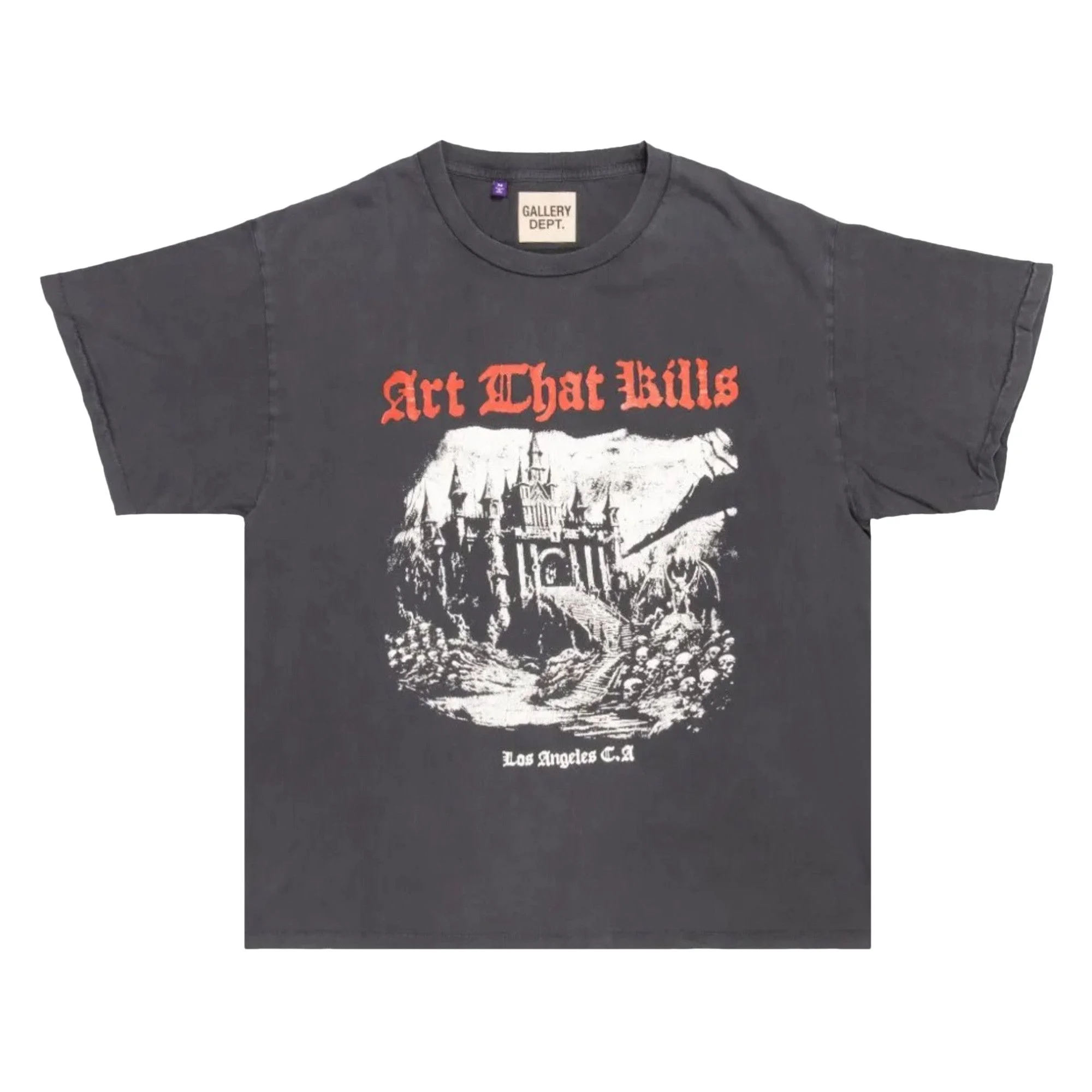 Gallery Dept. ATK Castle Tee 'Vintage Black' - 1