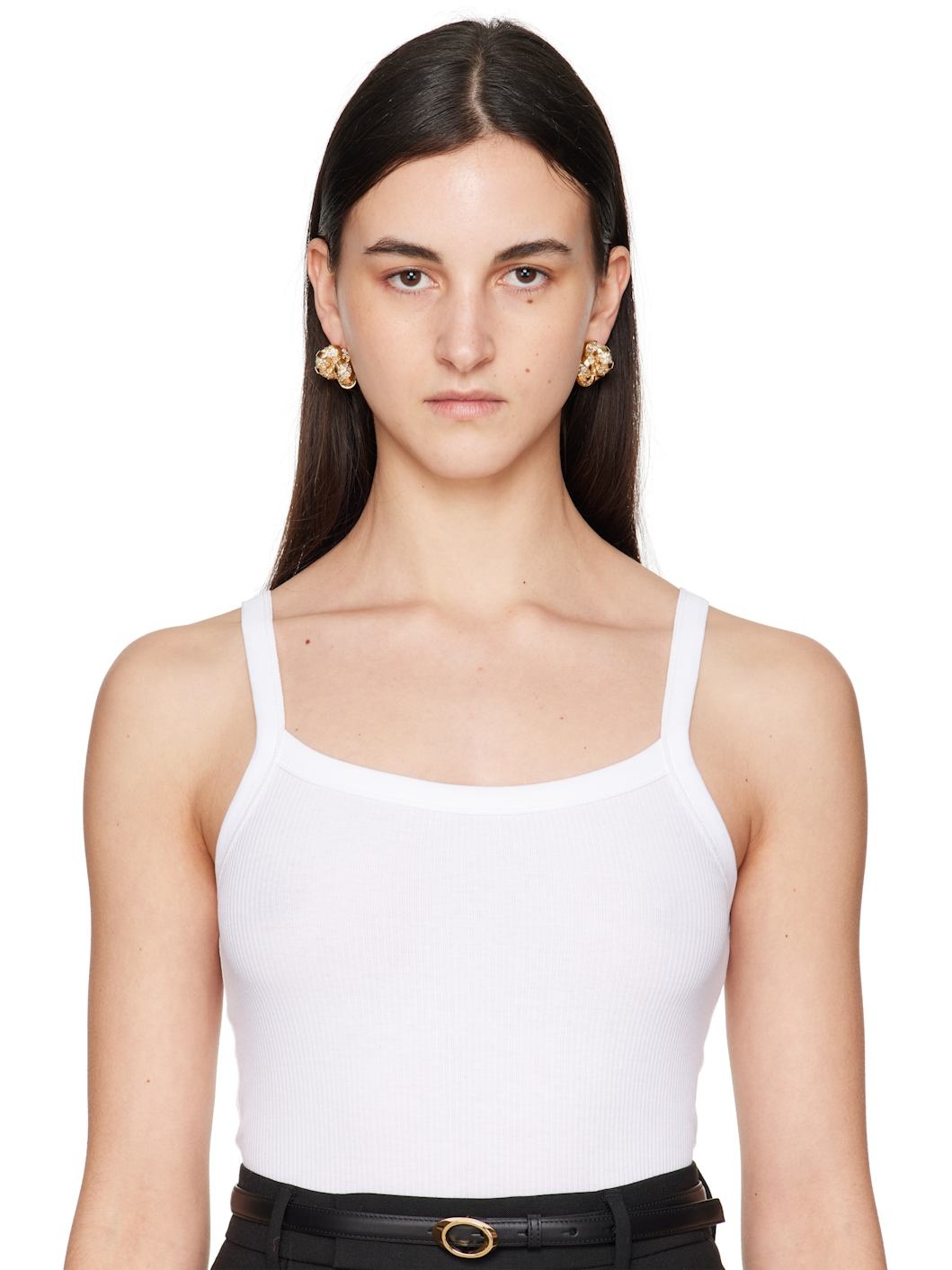 Gold & Off-White Mélodie Candy Earrings - 3