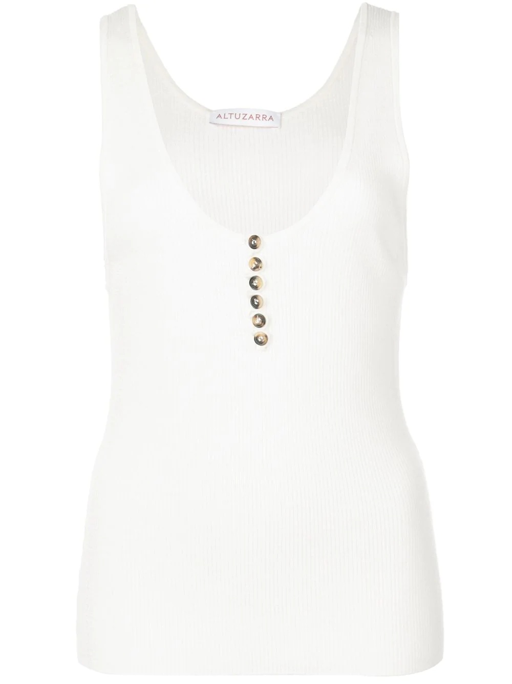 Flack ribbed tank top - 1