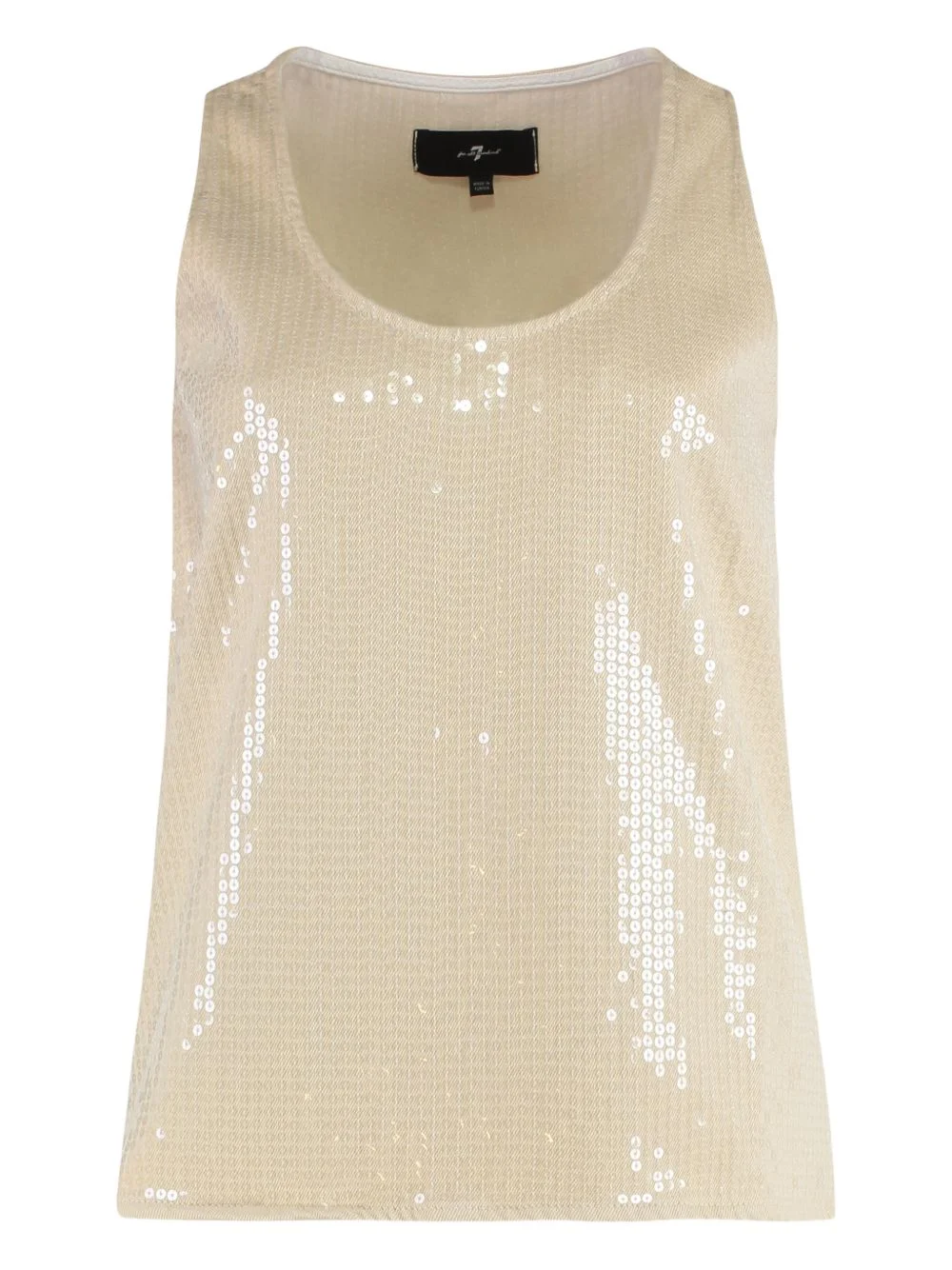 sequin-embellishment thank top - 1