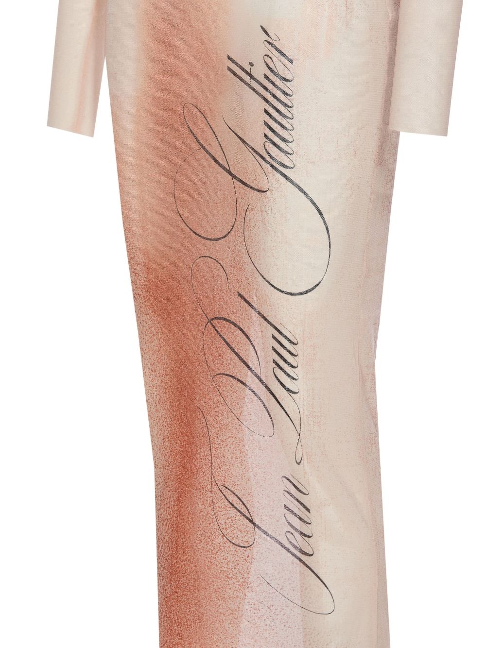 mesh long dress - 2