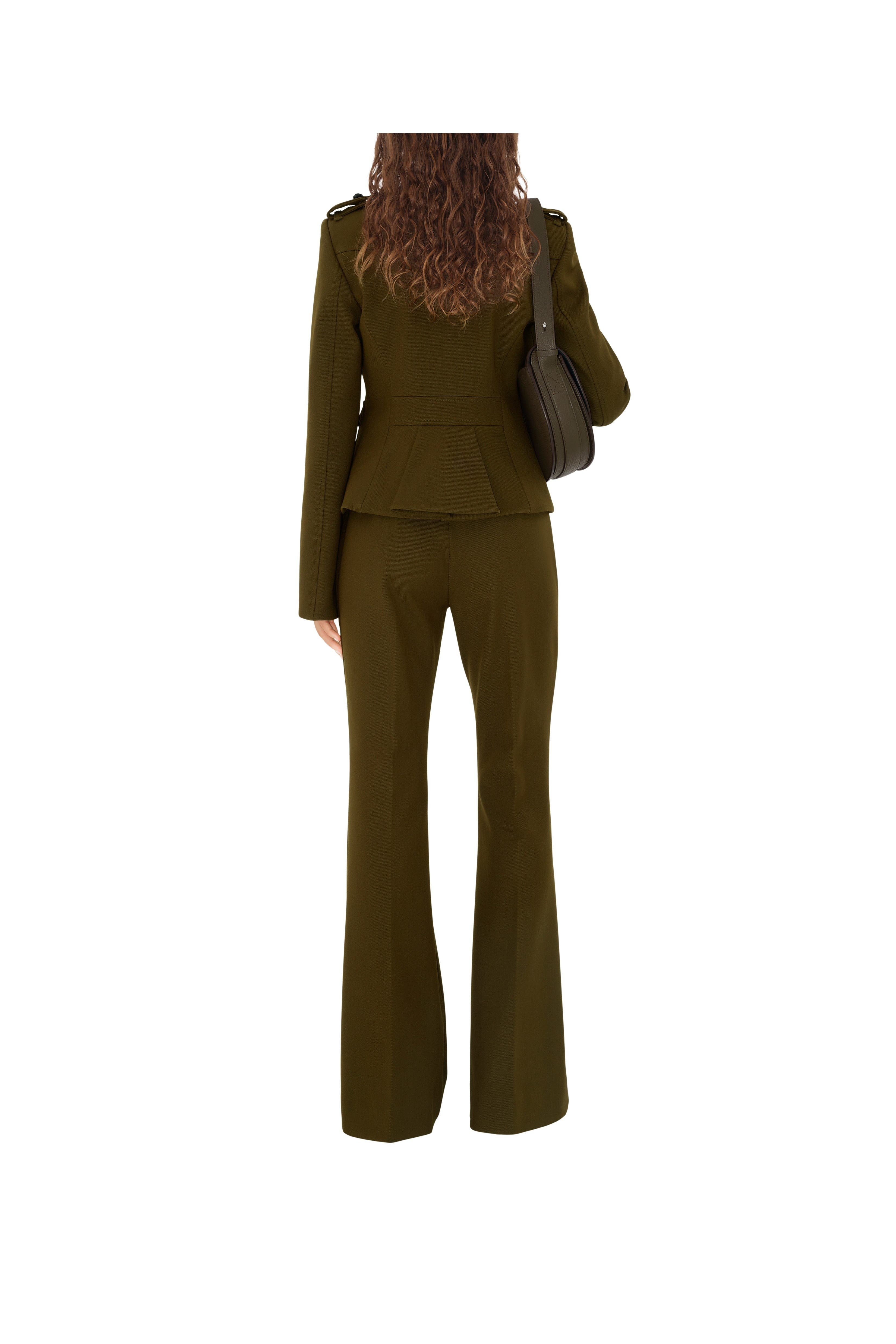 burberry Nylon Wool Blend Tailored Jacket in Furrow at Nordstrom - 4