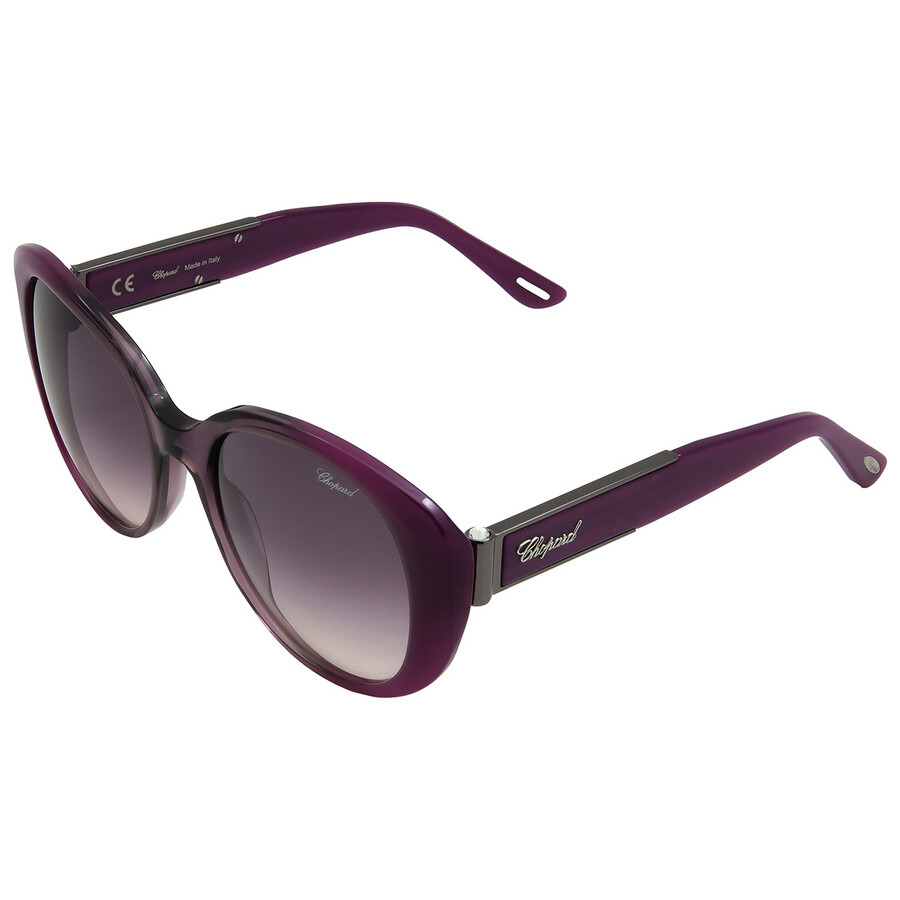 Chopard Purple Gradient Oval Ladies Sunglasses SCH188S 0D78 54 - 4