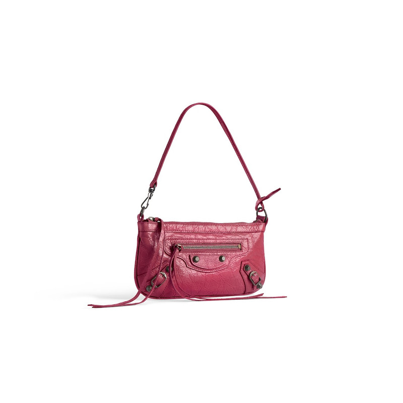 BALENCIAGA Women's Le City Pouch On Strap in Framboise outlook