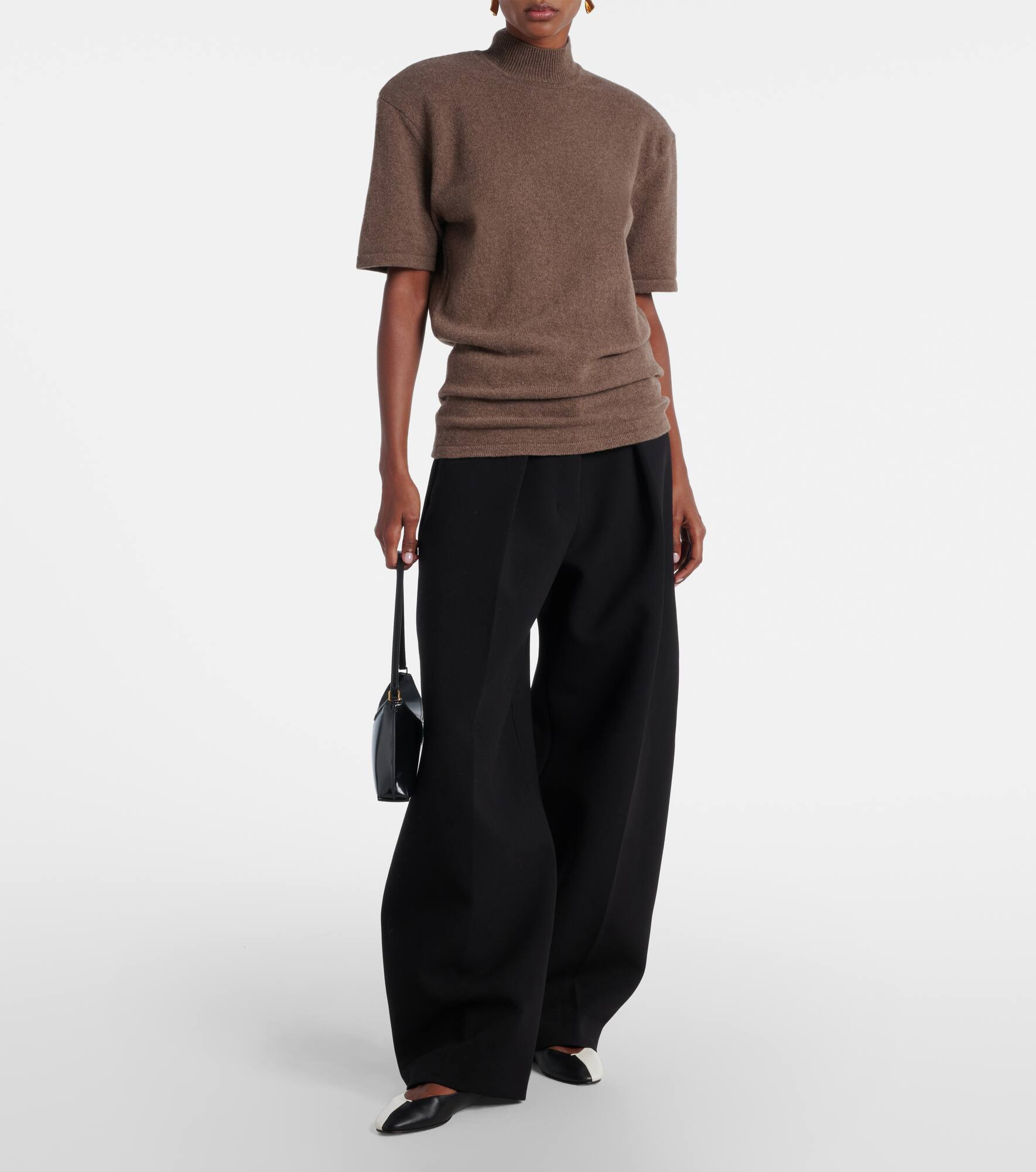 Knitted wool and cashmere sweater - 2