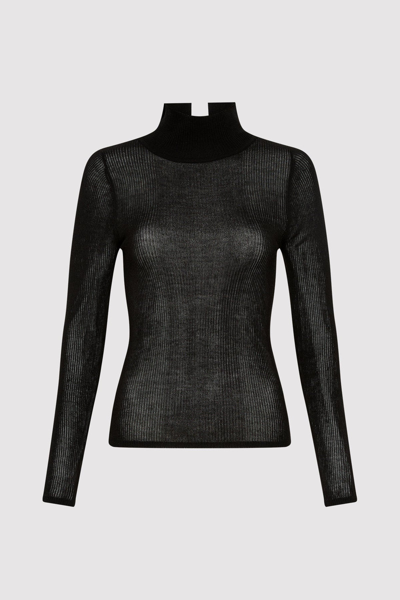 Second Skin Knit Top - Black 4