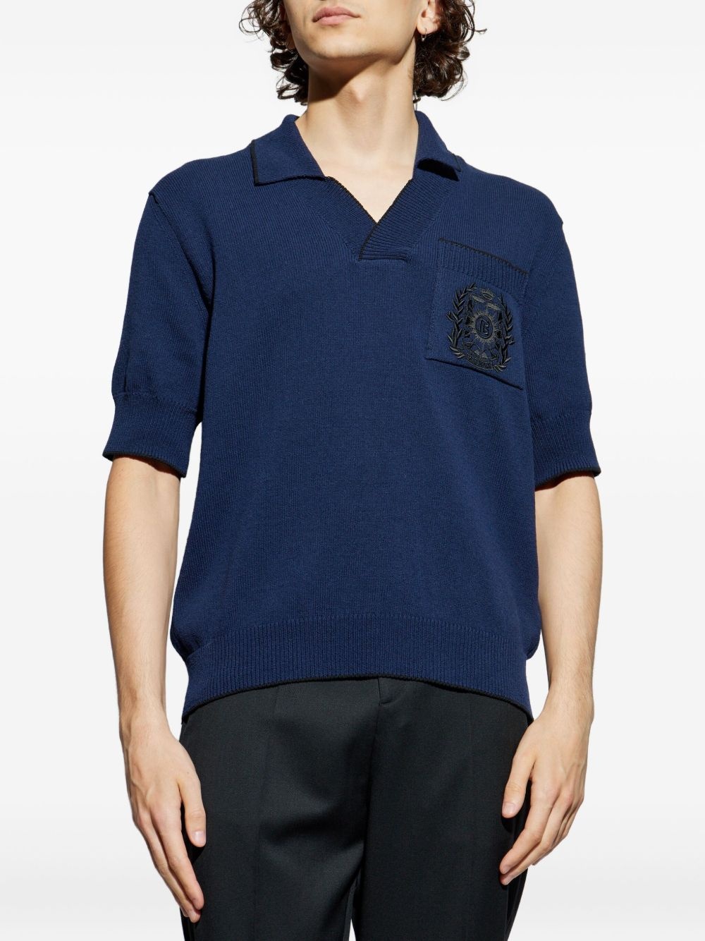 polo-collar t-shirt - 3