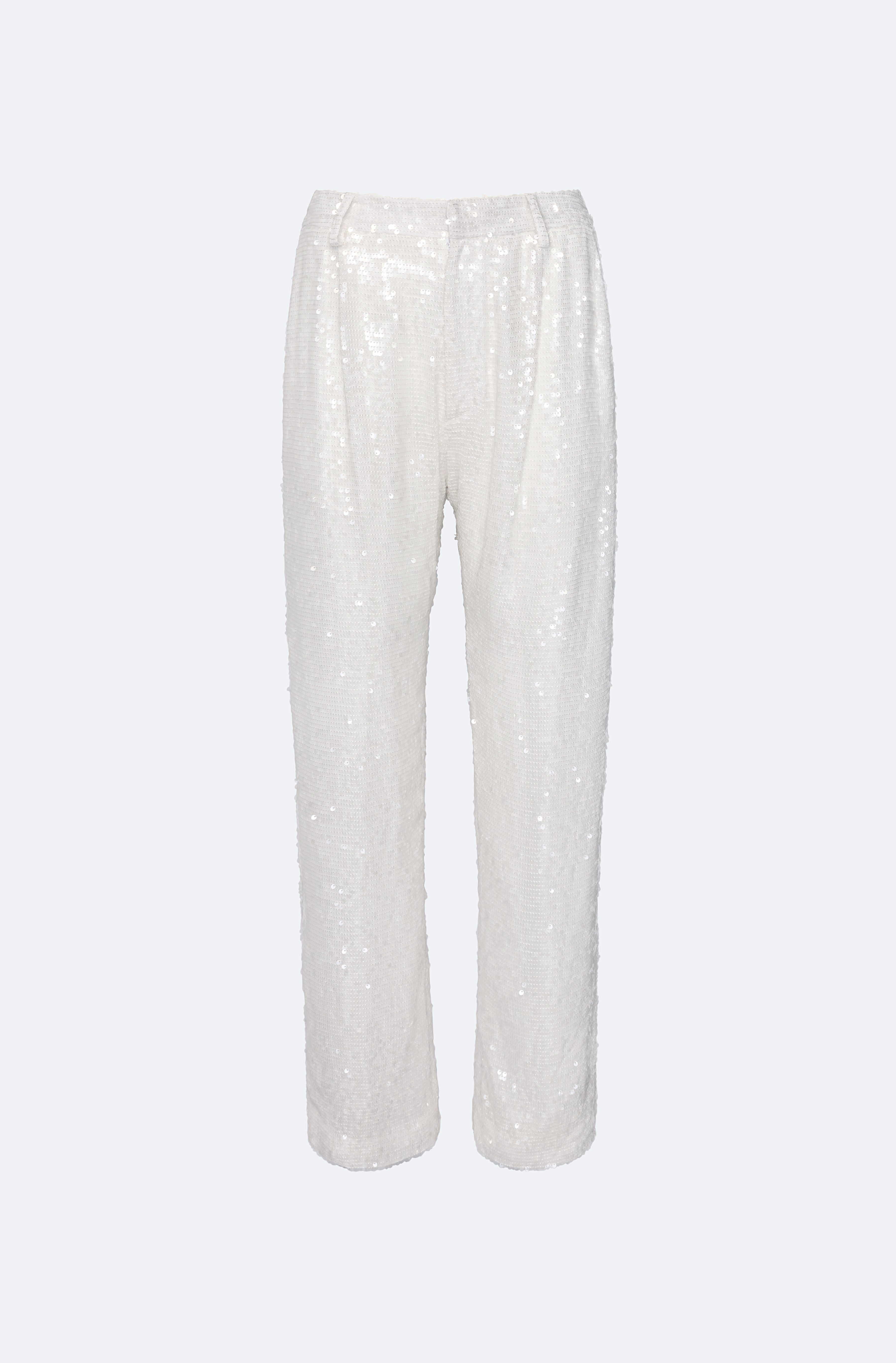 Sequin Tapered Pleated Pant - 1