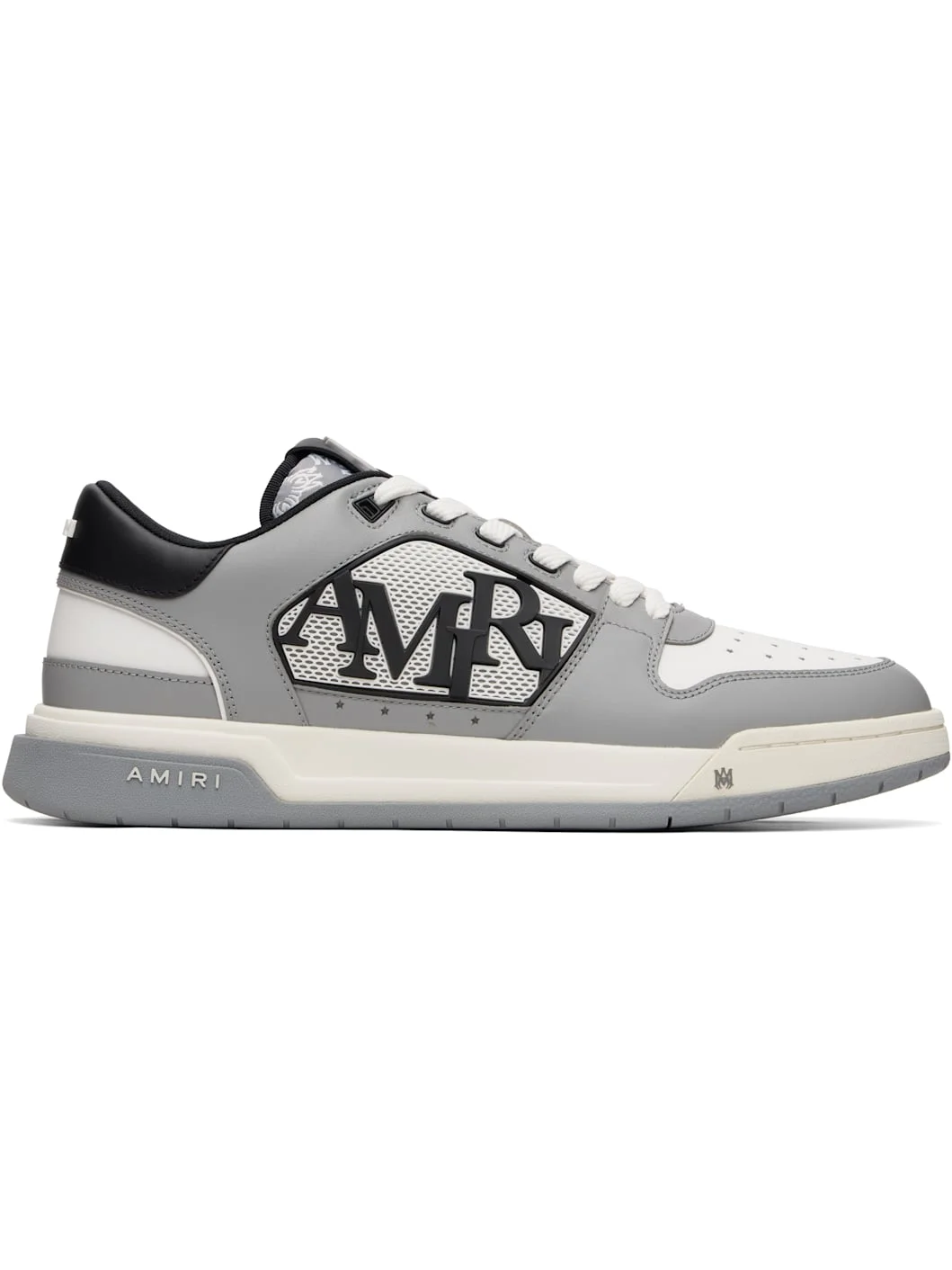 Gray & White Classic Low Sneakers - 1