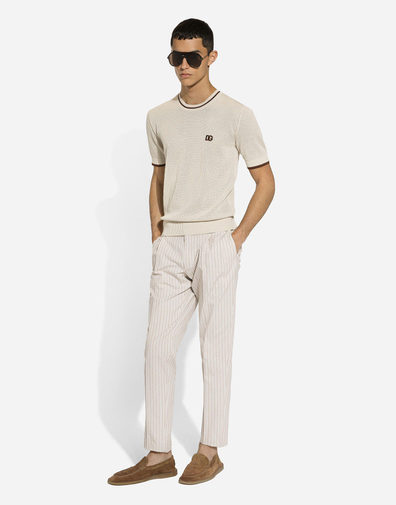 Round-neck cotton sweater with DG logo 7