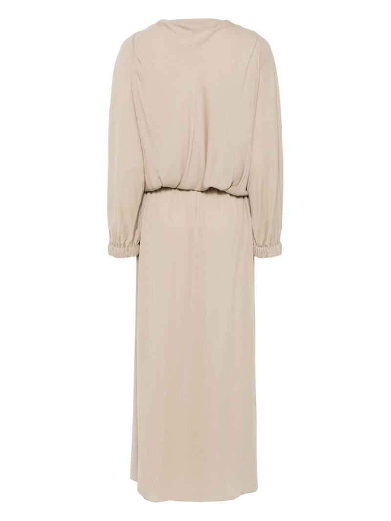 GIORGIO ARMANI silk midi dress outlook