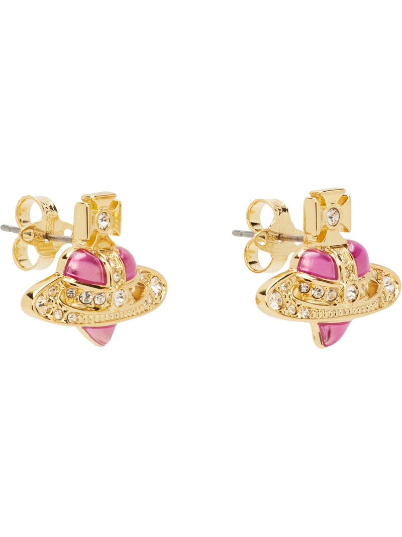 Vivienne Westwood New Diamante Heart Earrings outlook