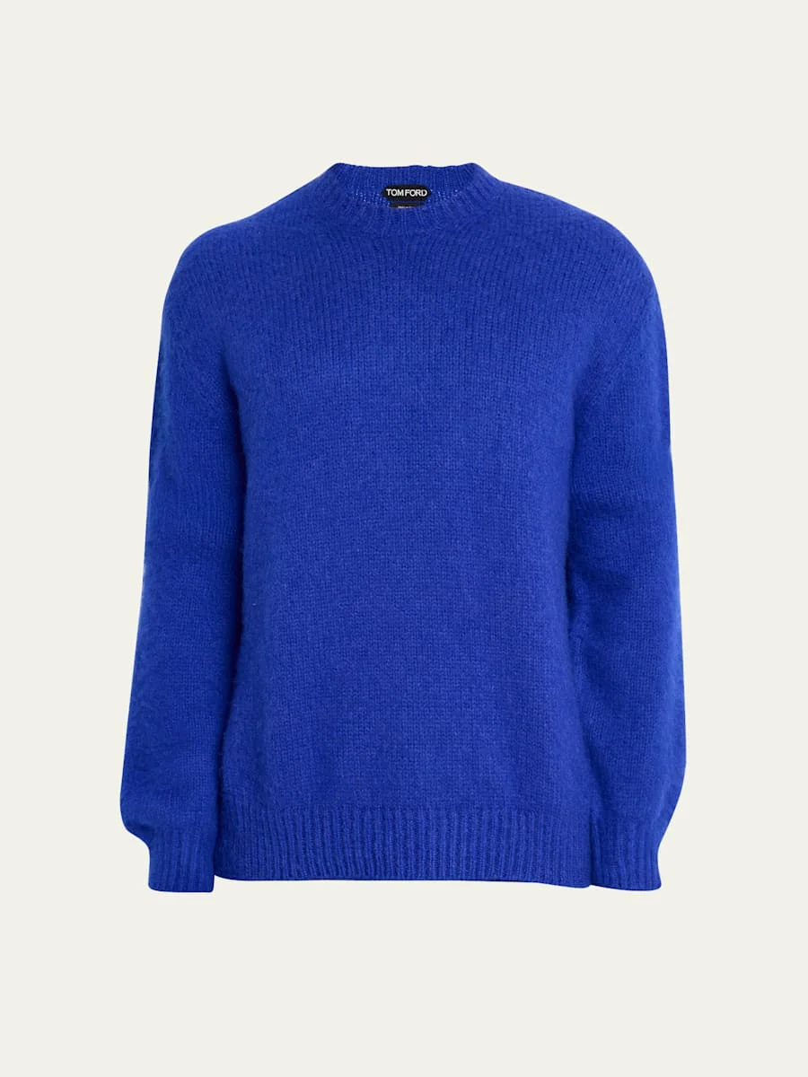 Men's Cashmere Relaxed-Fit Crewneck Sweater - 1