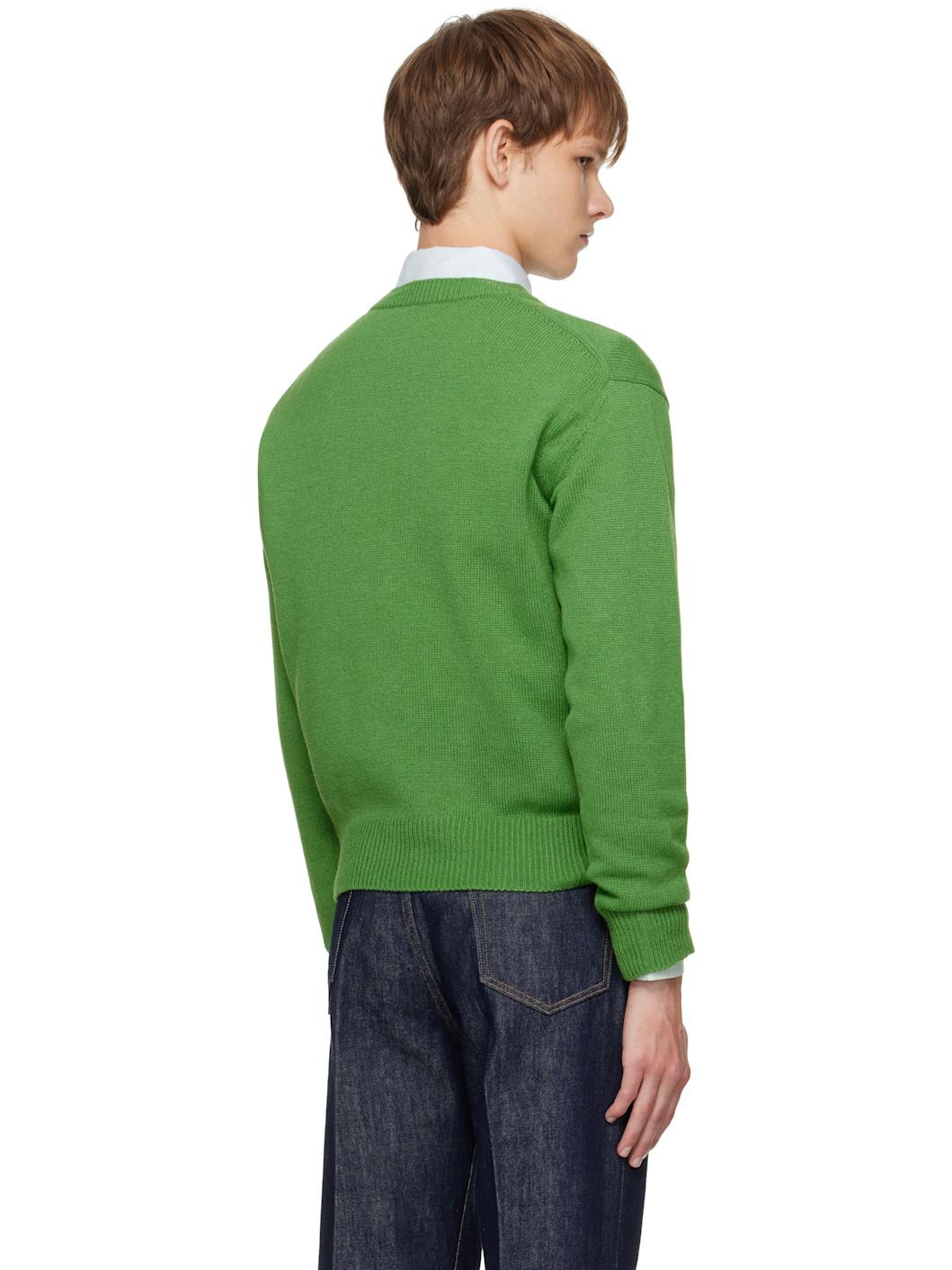 Green Light Cashmere Knit V-Neck Sweater - 3