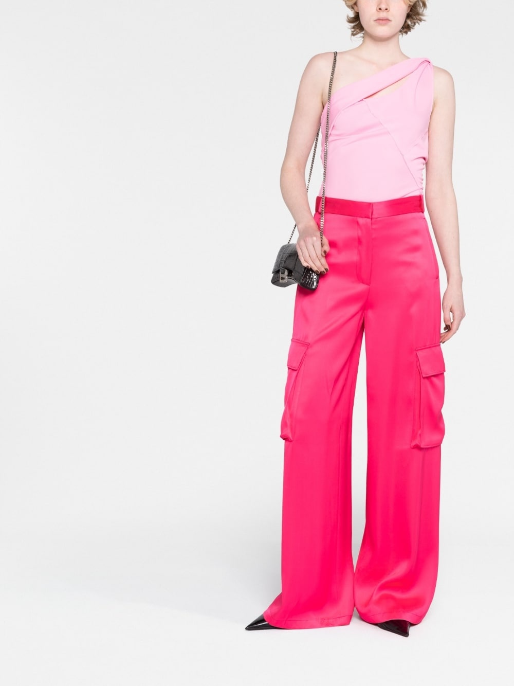 wide-leg cargo trousers - 2