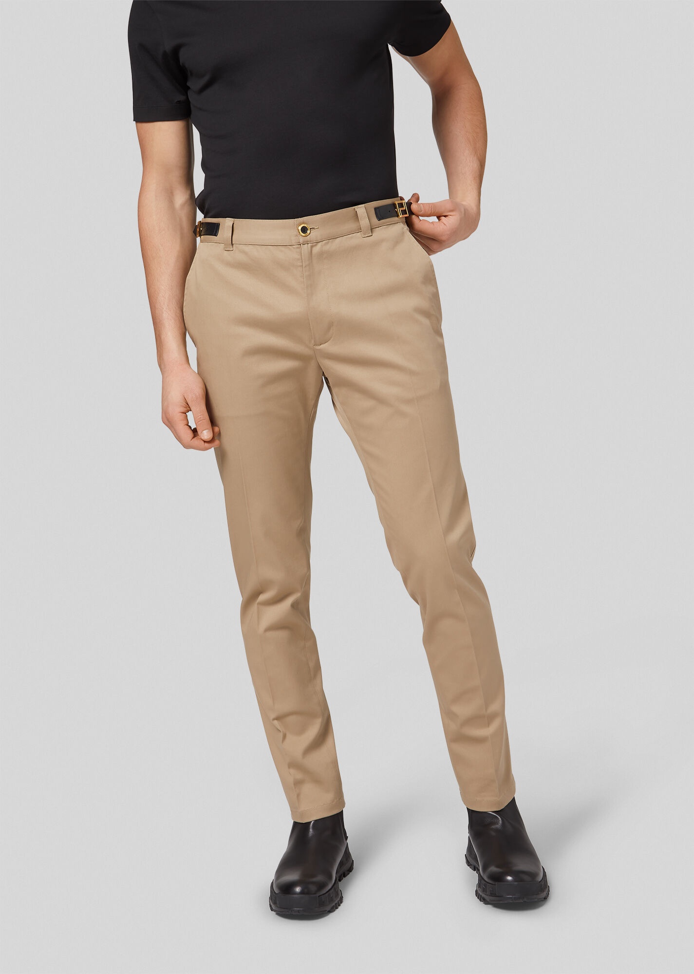 Meander Belt Accent Trousers - 3