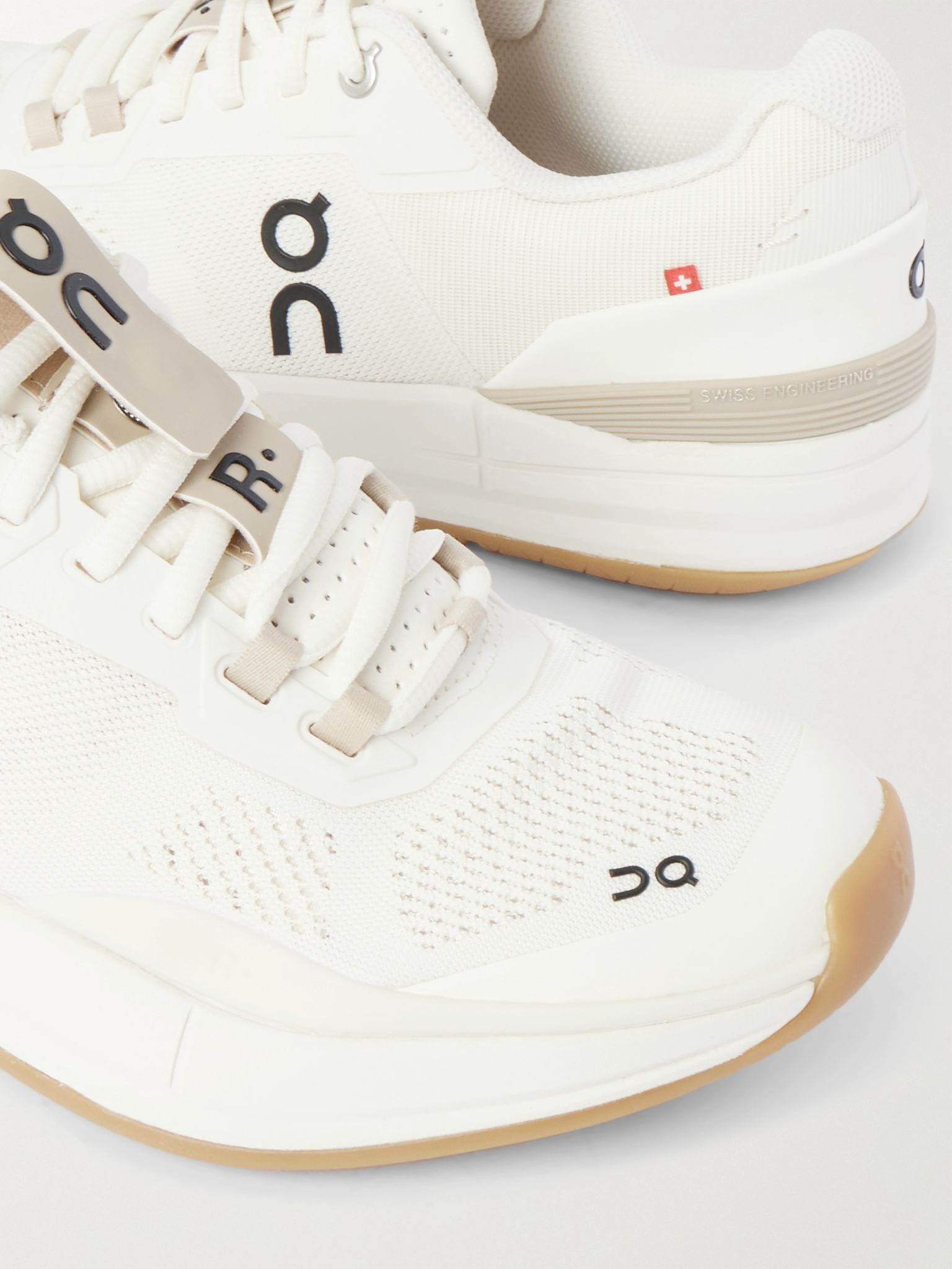 + Roger Federer THE ROGER Pro Rubber-Trimmed Mesh Tennis Sneakers White - 5
