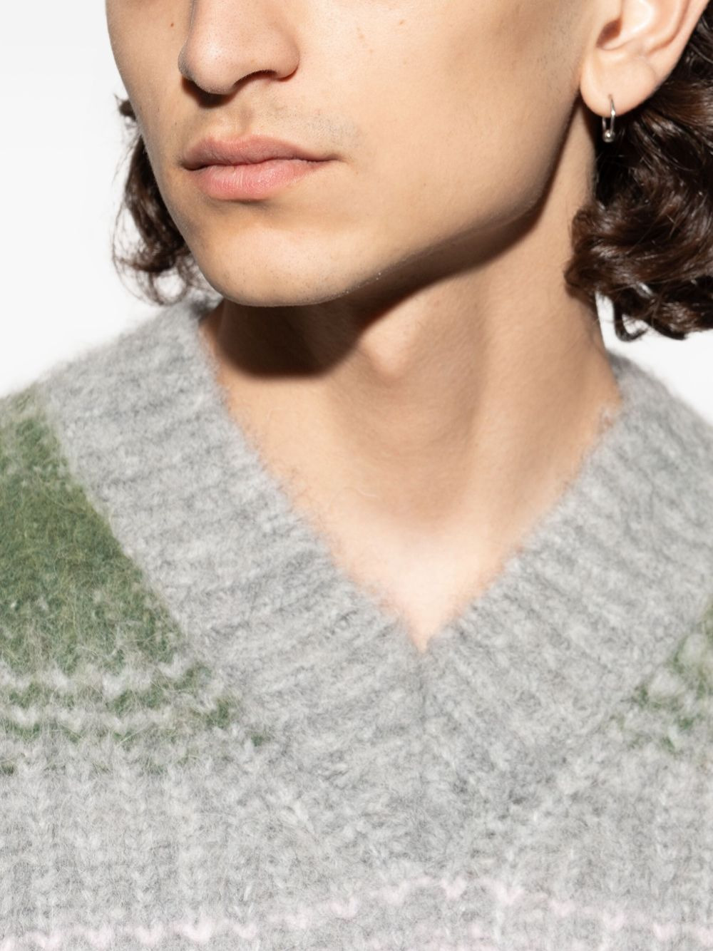 fleece-trimmed baseball cap - 4