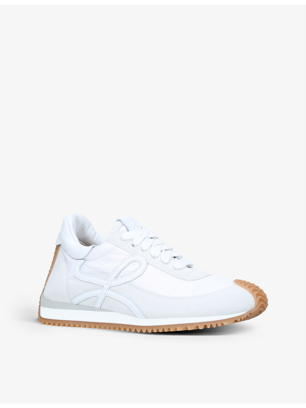 Flow Runner monogram leather and shell trainers - 3